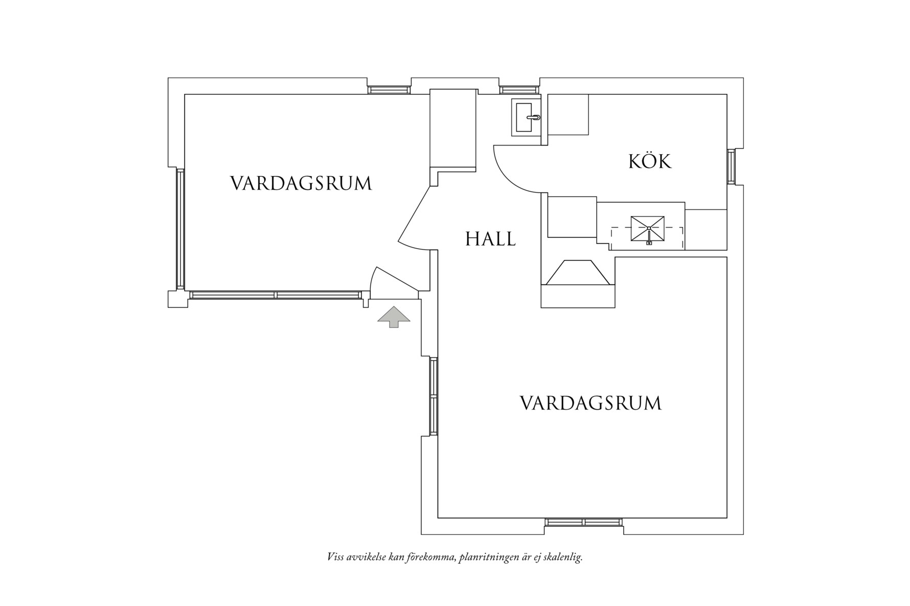 Planritning 1 Sörviksvägen 22
