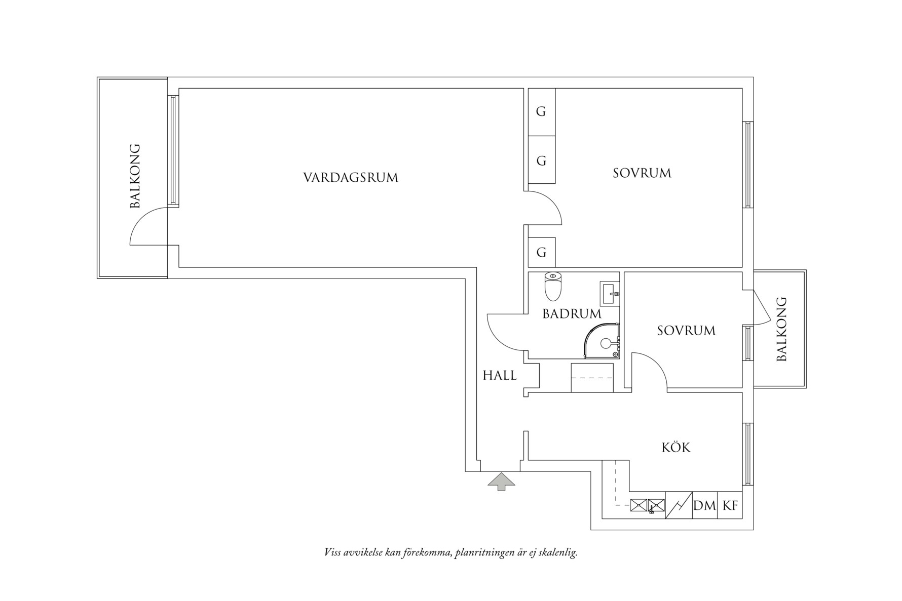 Planritning 1 Örnehufvudsgatan 3
