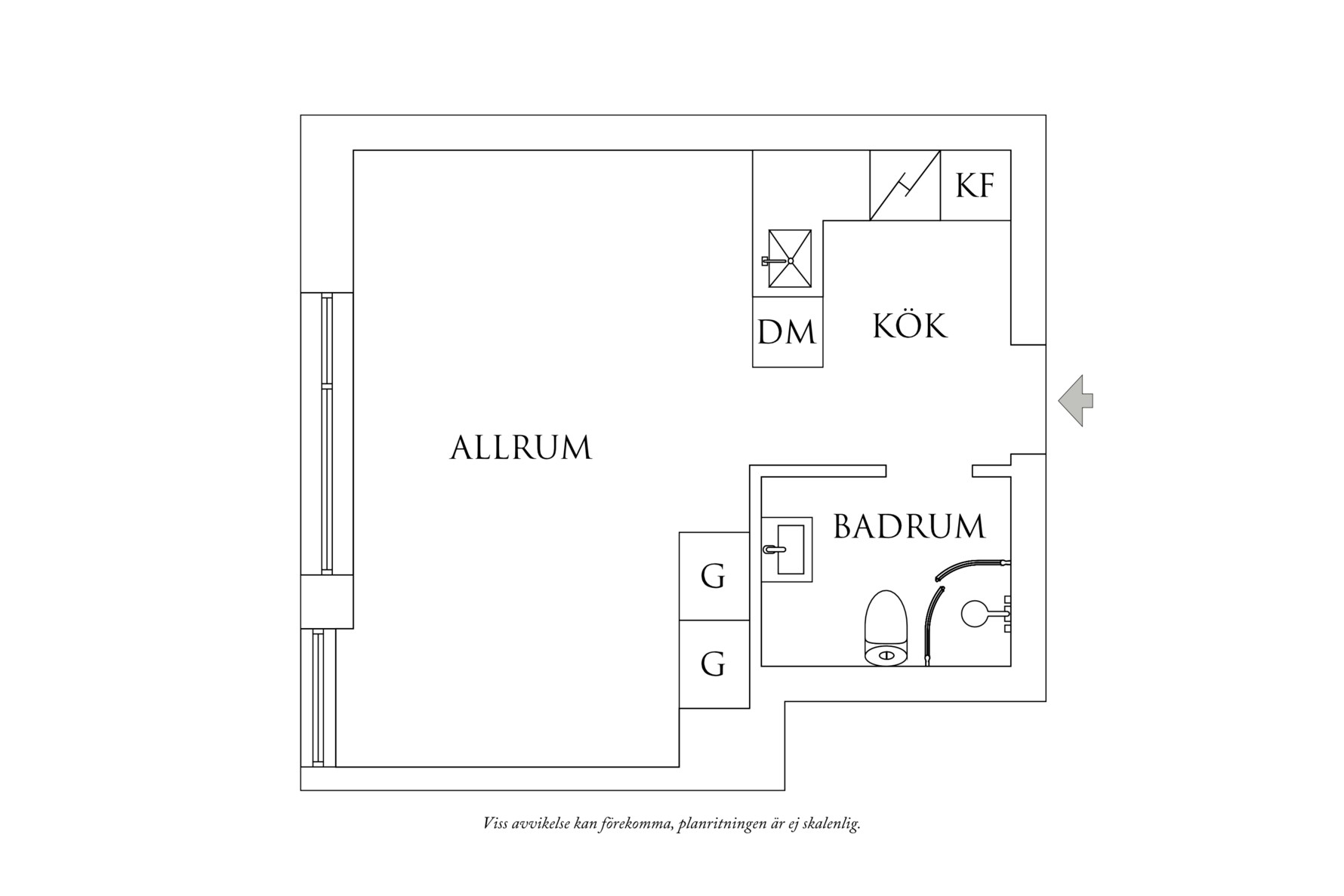 Planritning 1 Vidblicksgatan 3