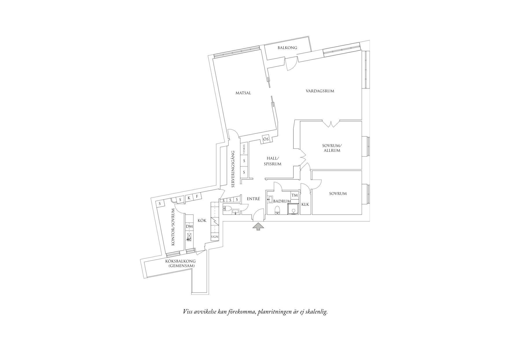 Planritning 1 Arkivgatan 8