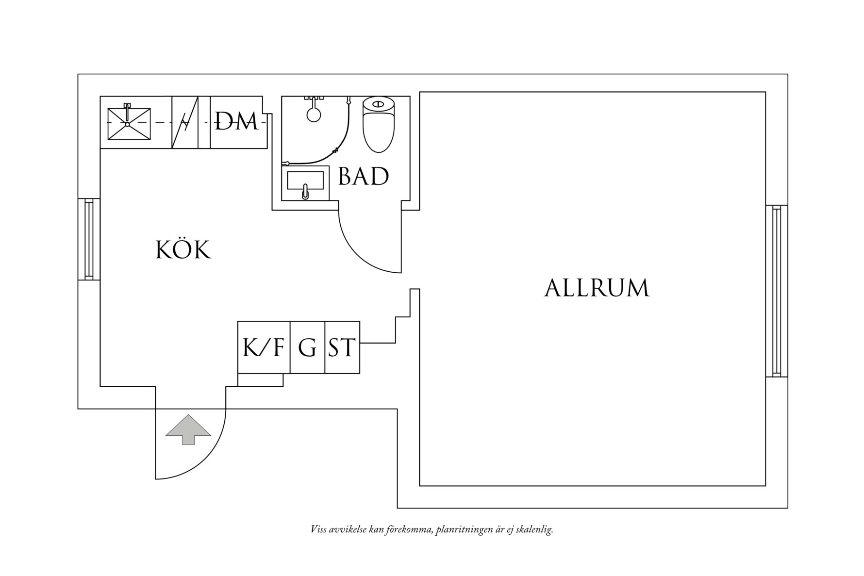 Planritning 1 Hjulmakaregatan 18A