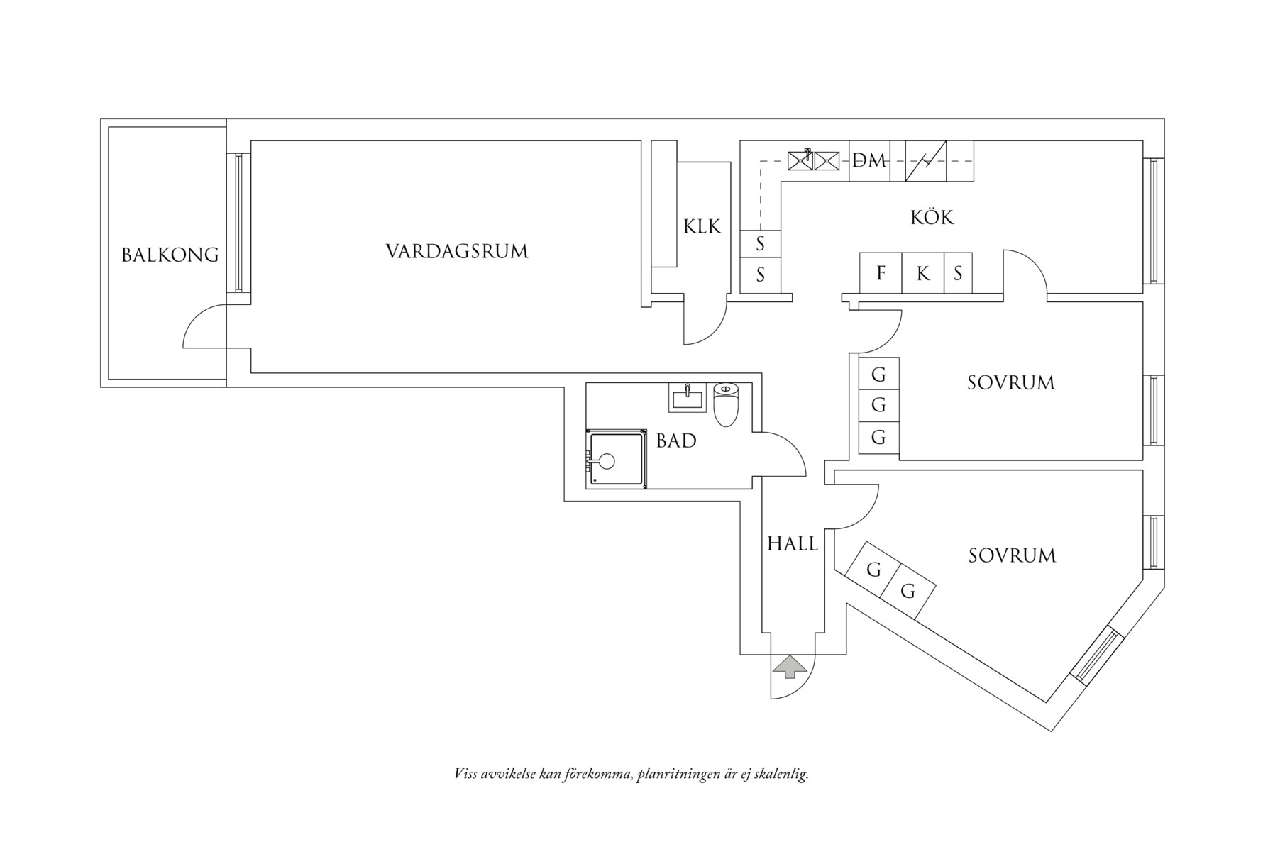 Planritning 1 Bohusgatan 6