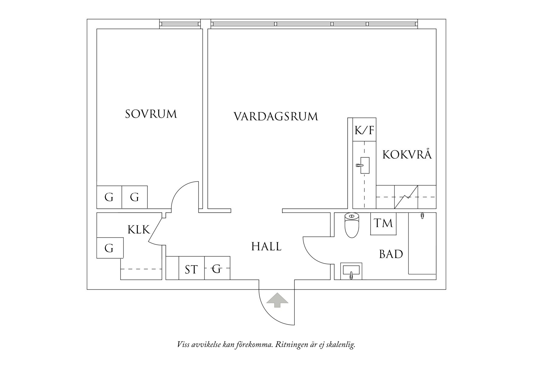 Planritning 1 Föreningsgatan 16E