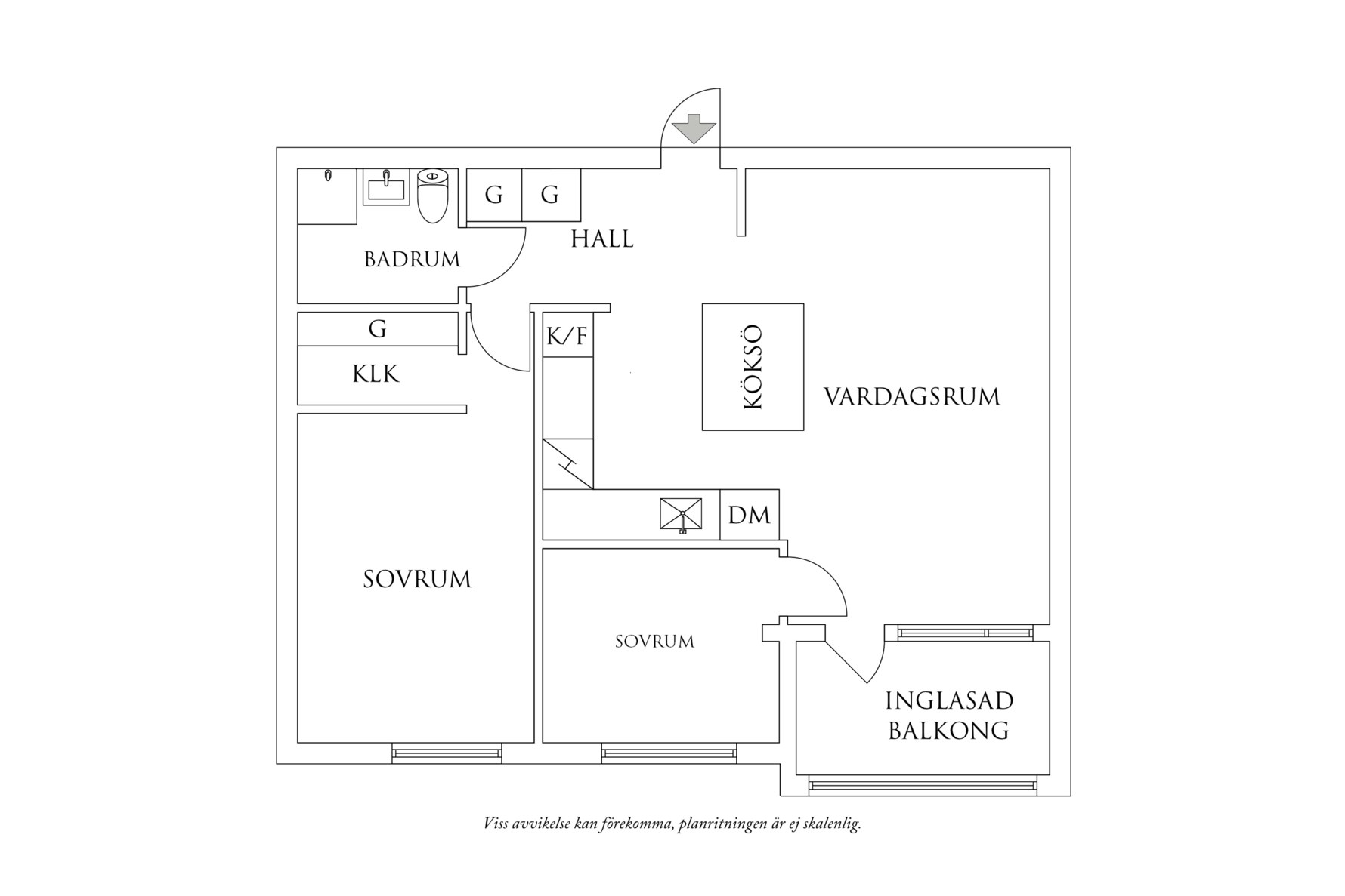 Planritning 1 Klostergången 5
