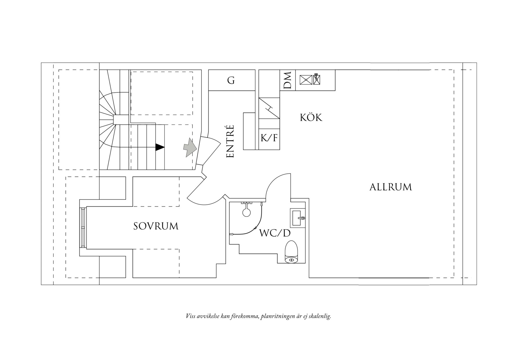 Planritning 1 Knapegatan 5A