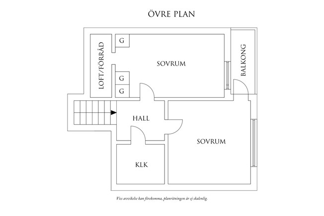 Planritning 2 Ridlärargatan 4G