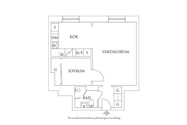 Planritning 1 Viktor Rydbergsgatan 23