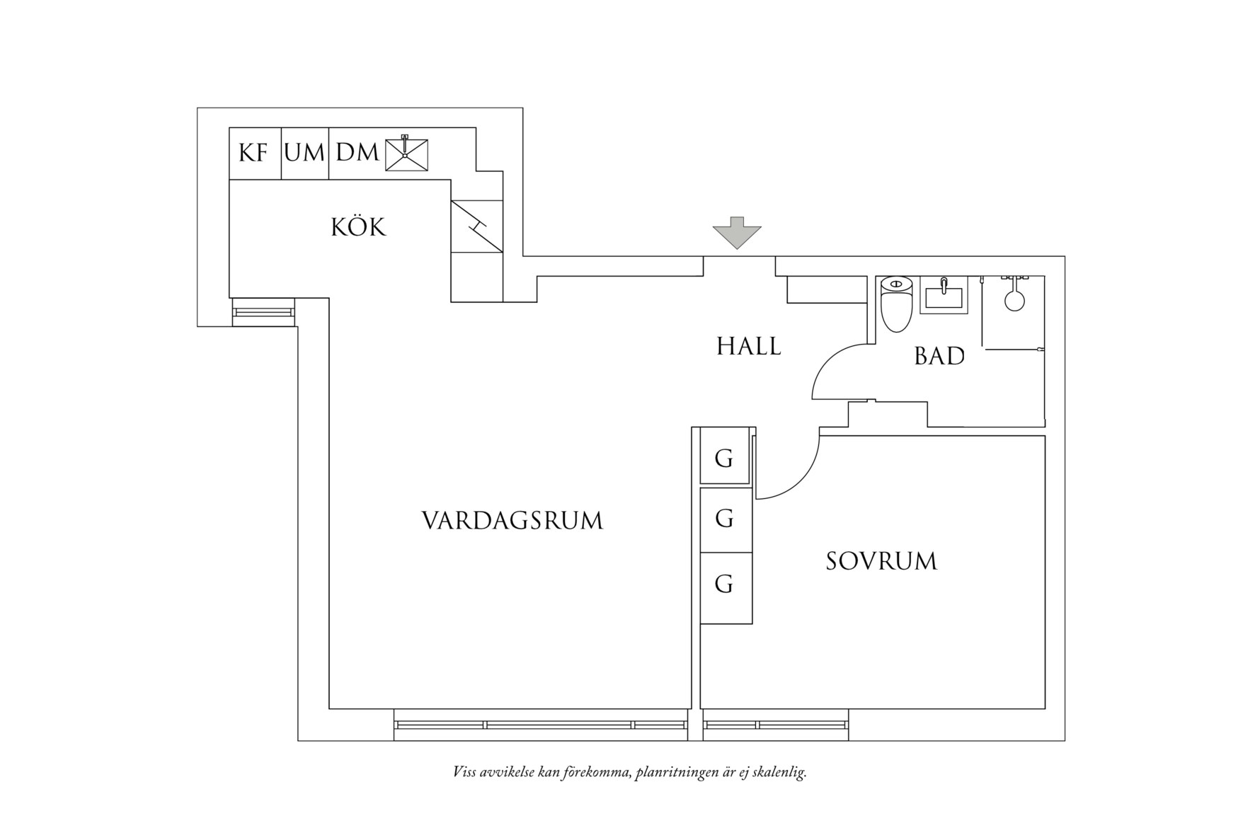 Planritning 1 Karl Gustavsgatan 31