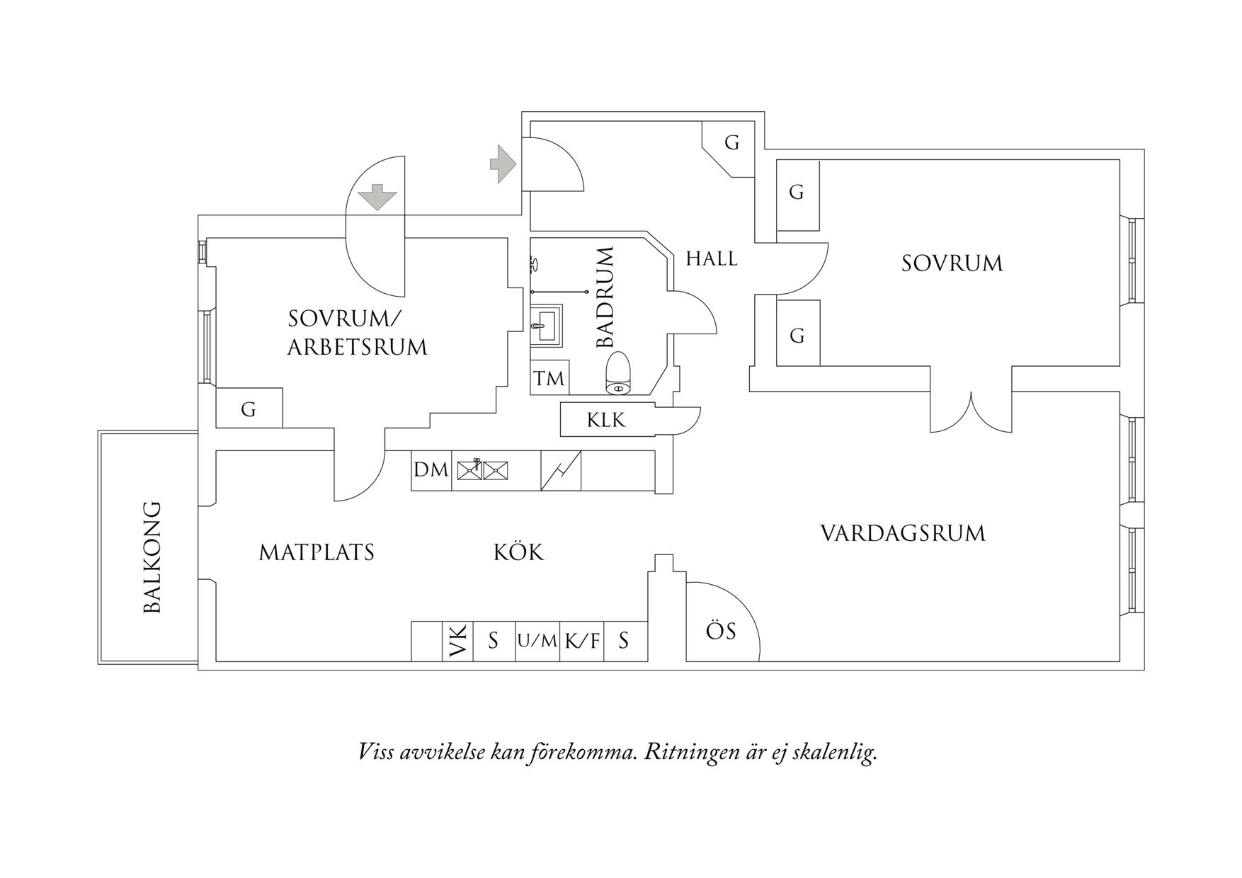 Planritning 1 Wadmansgatan 1