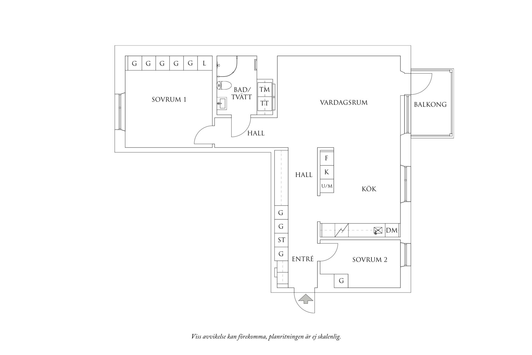 Planritning 1 Walter Bengtssons Gata 18