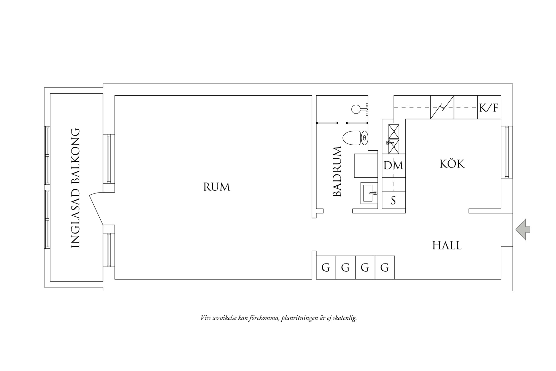 Bostadens planlösning