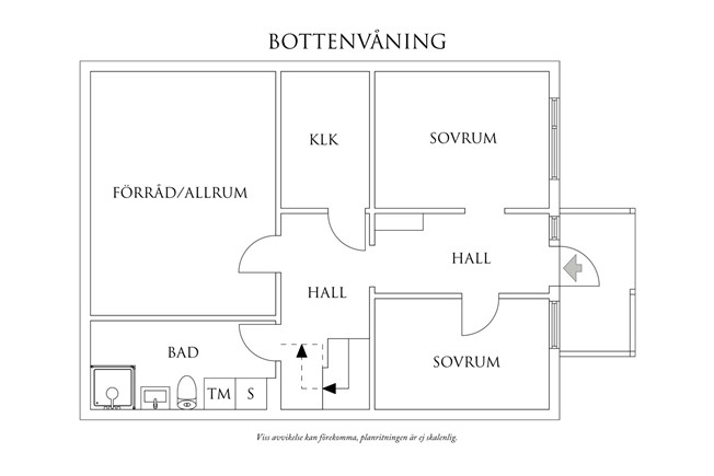 Planritning 1 Ålegårdsgatan 114