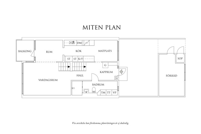 Planritning 1 Bergsjösvängen 45