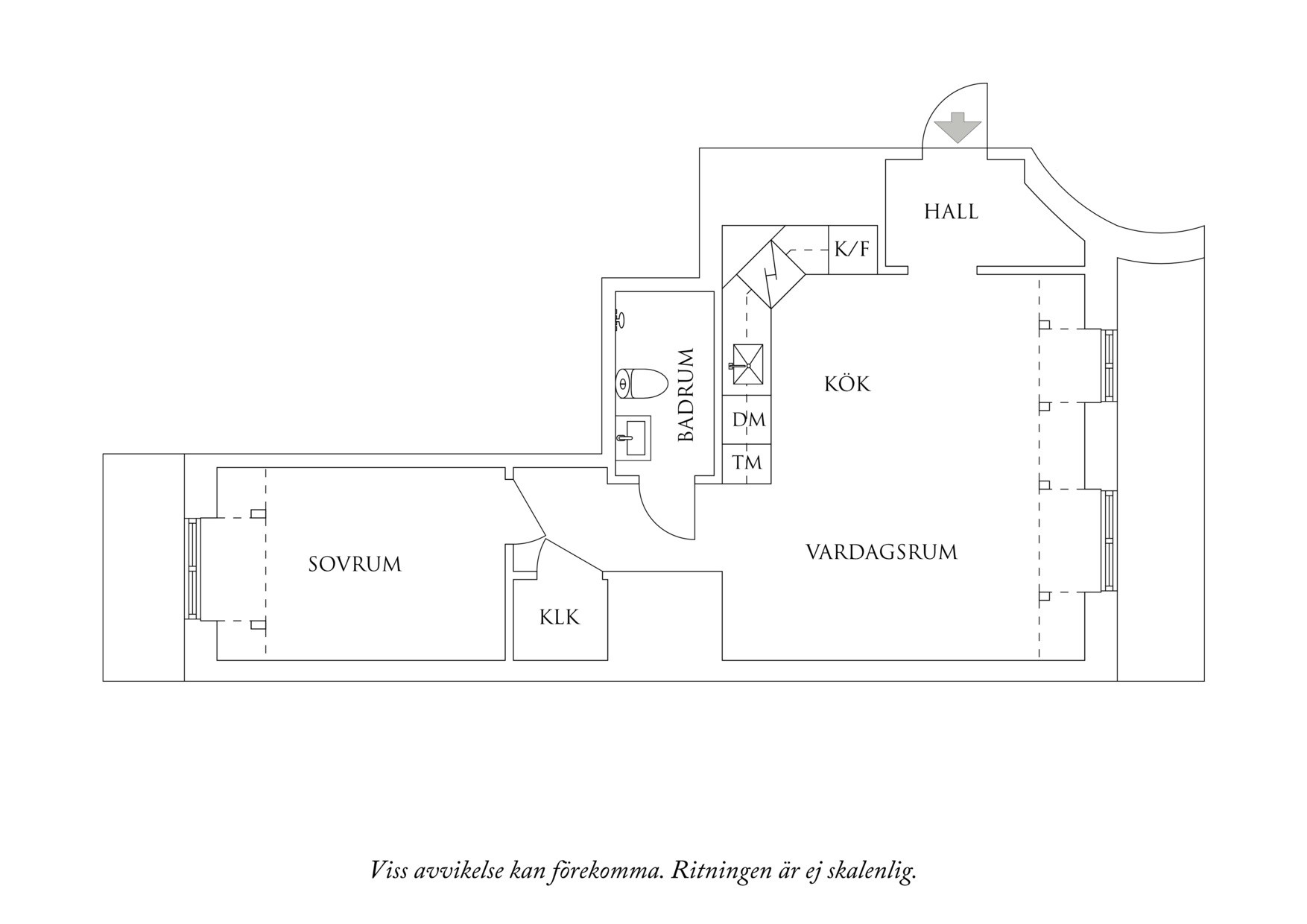 Planritning 1 Kapellgatan 14