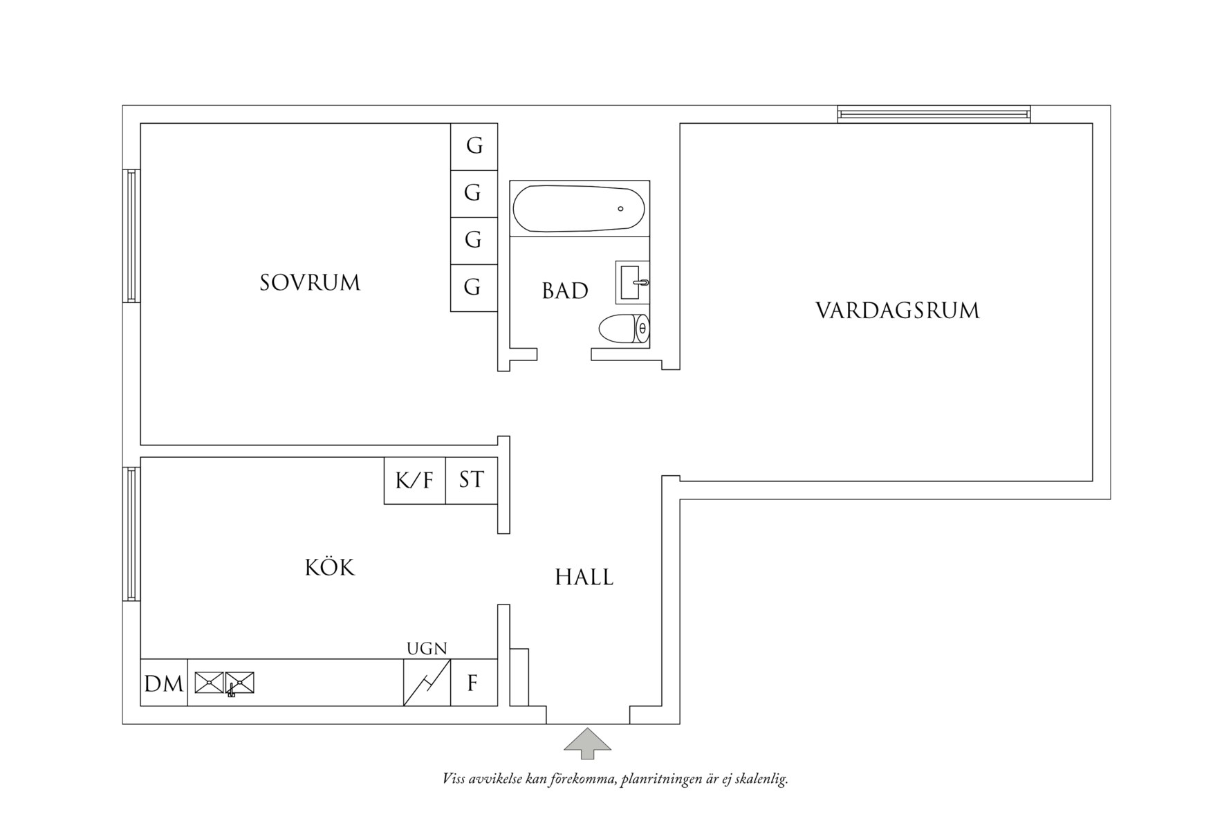 Planritning 1 Olof Rudbecksgatan 15