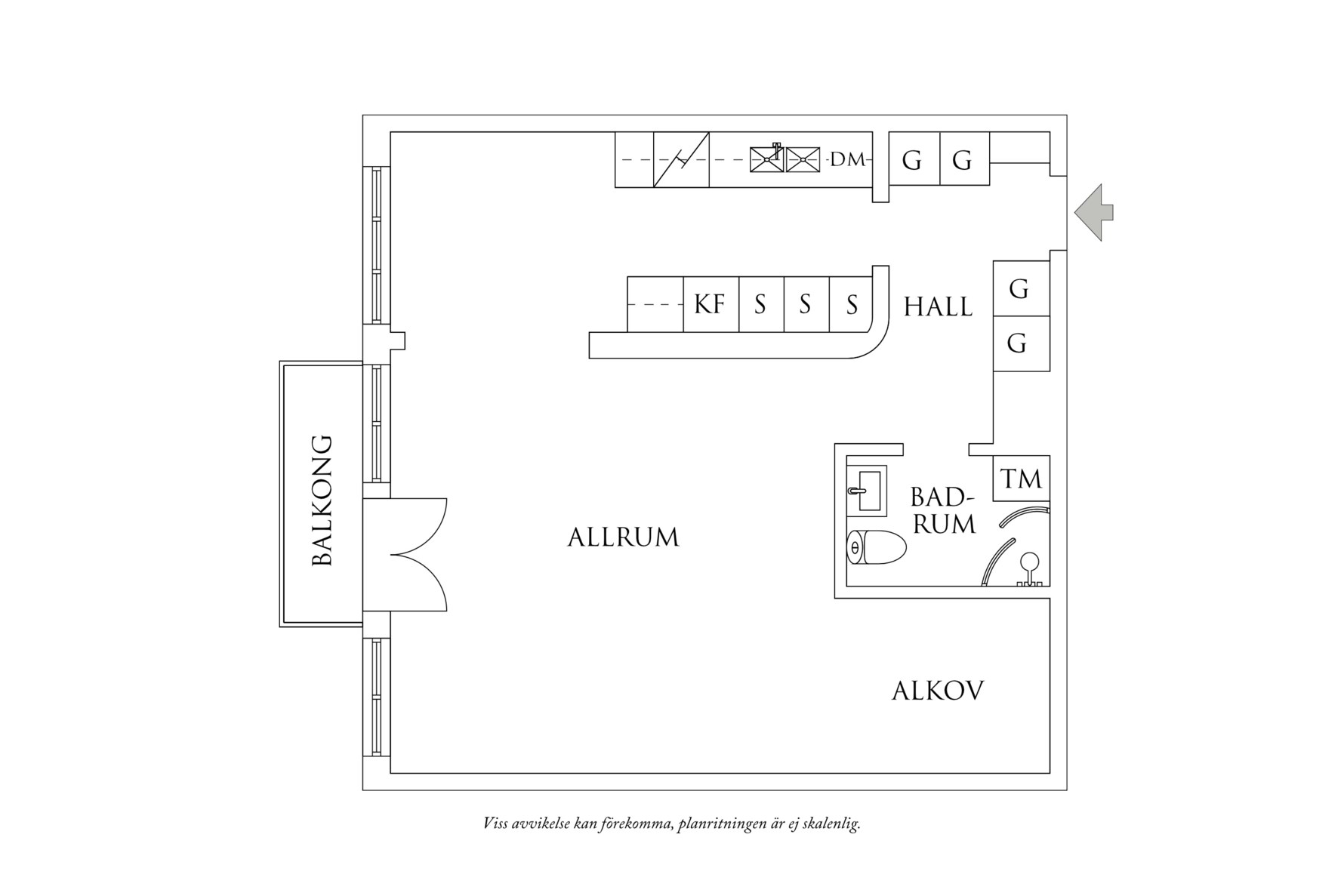 Planritning 1 Eklandagatan 29B