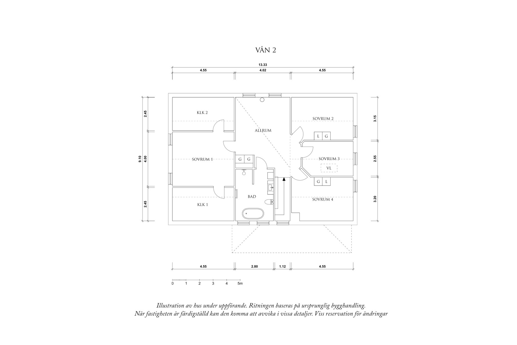 Planritning 2 Nyängsvägen 16