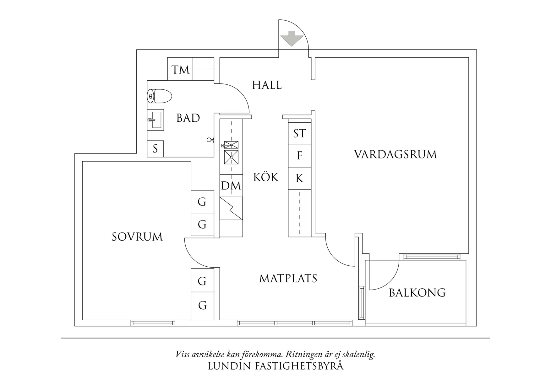 Planritning 1 Övralidsgatan 19