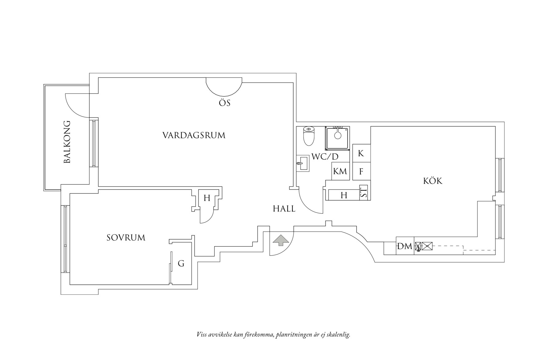 Planritning 1 Vasagatan 56