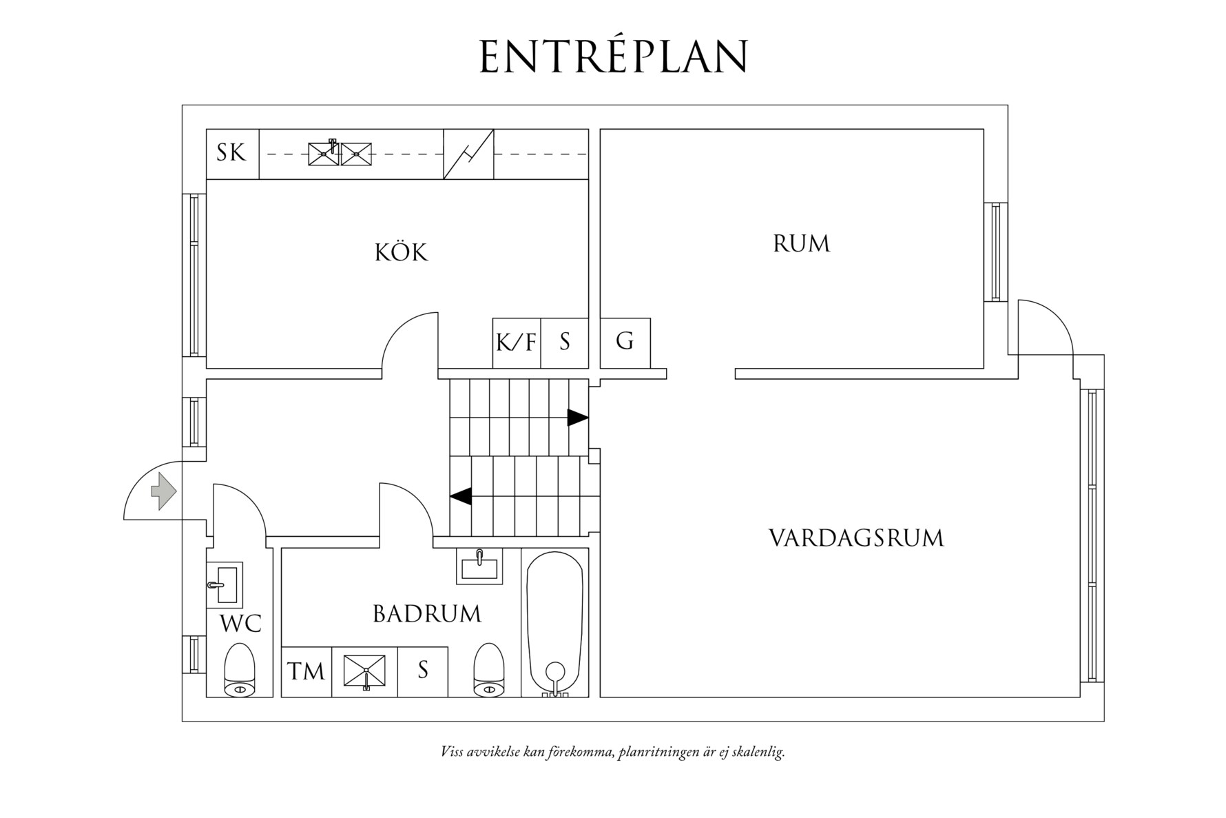 Planritning 1 Ridlärargatan 8C