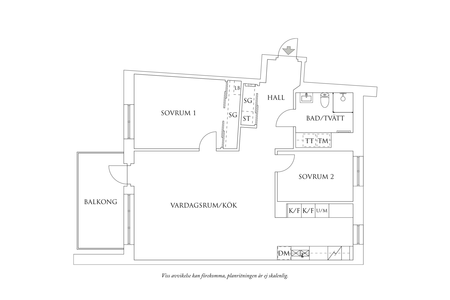 Planritning 1 Ebbe Lieberathsgatan 14A