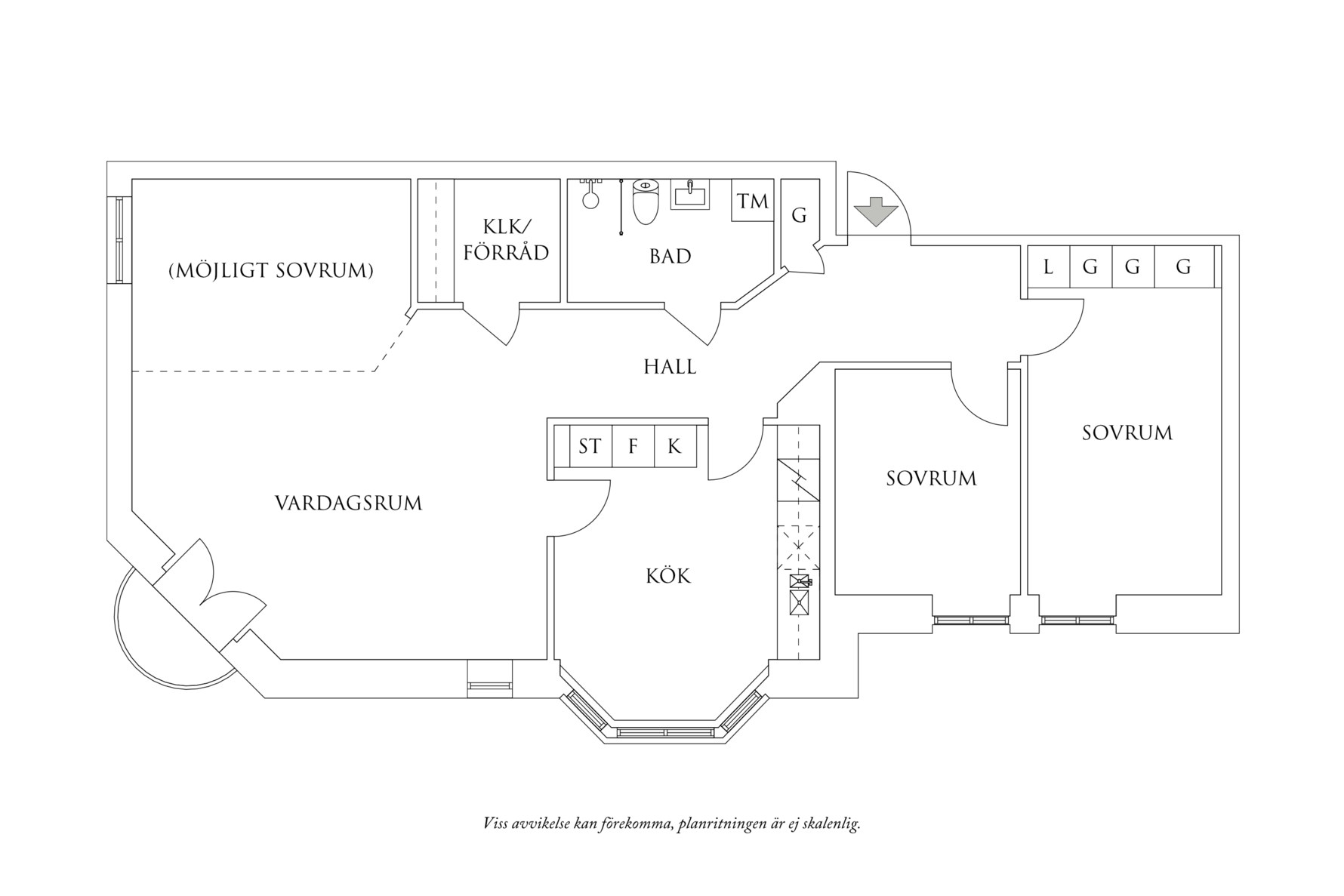 Planritning 1 Brogatan 16