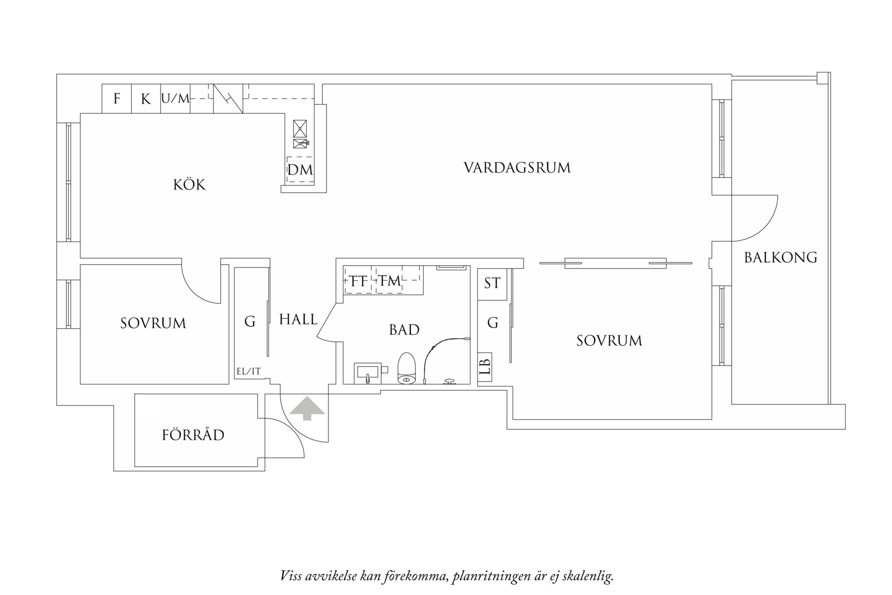 Planritning 1 Mölndalsvägen 87F