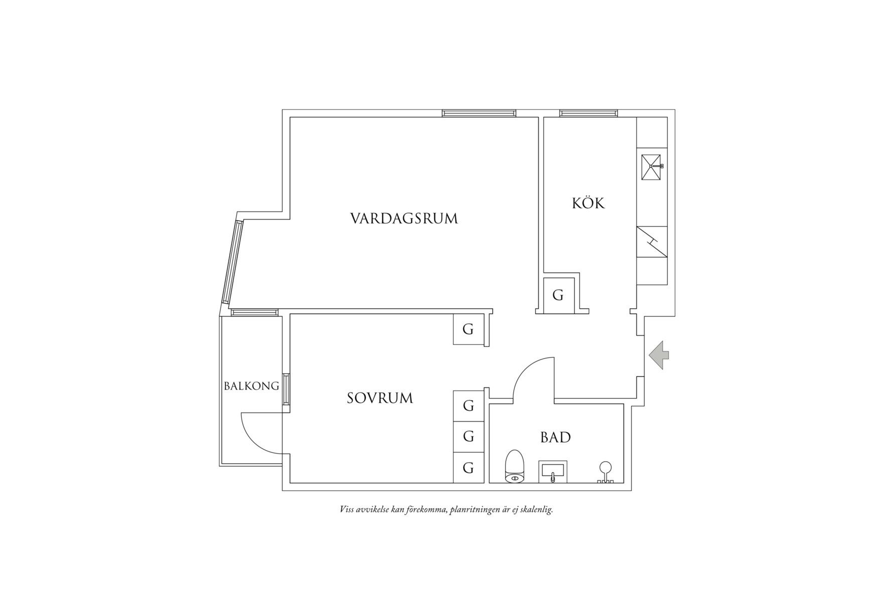 Planritning 1 Storhöjdsgatan 9