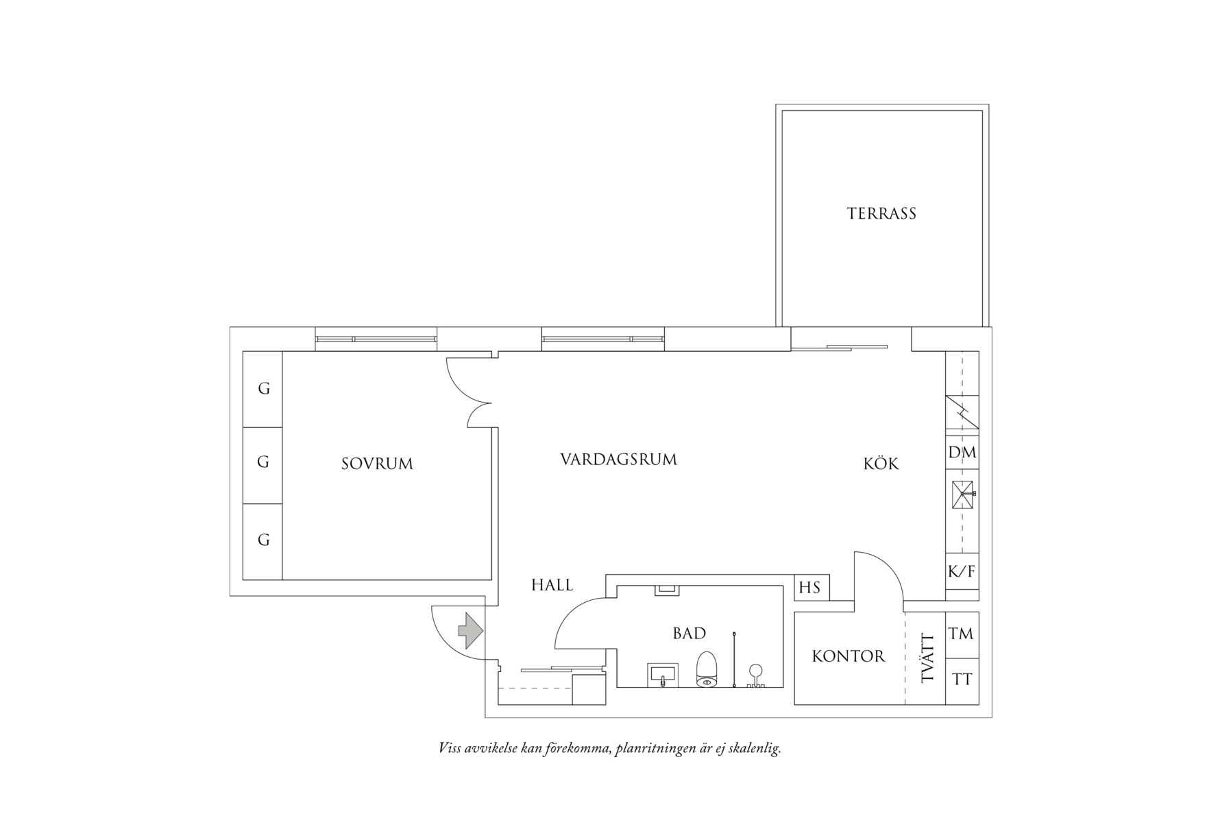 Planritning 1 Sten-Åke Cederhöks Gata 1B