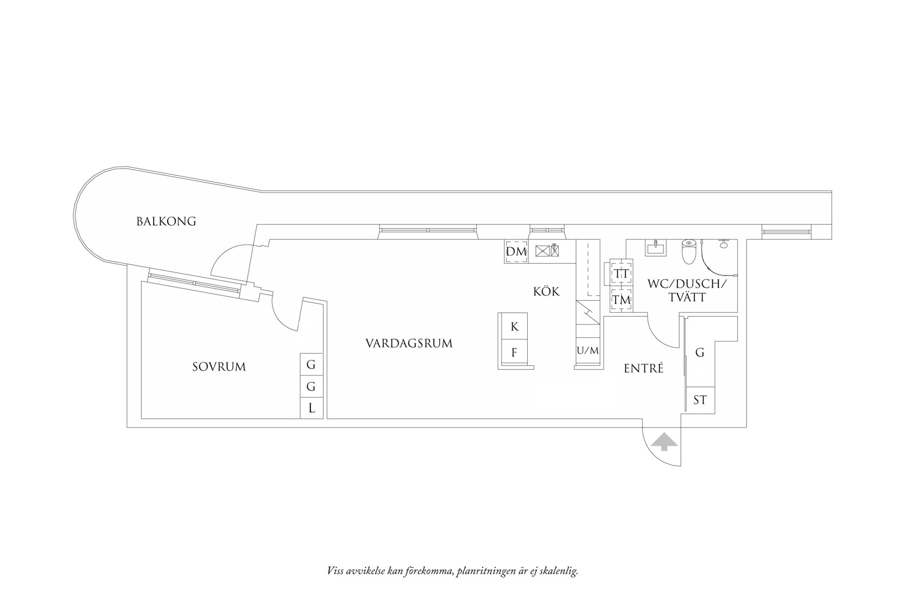 Planritning 1 Frida Hjertbergs Gata 1