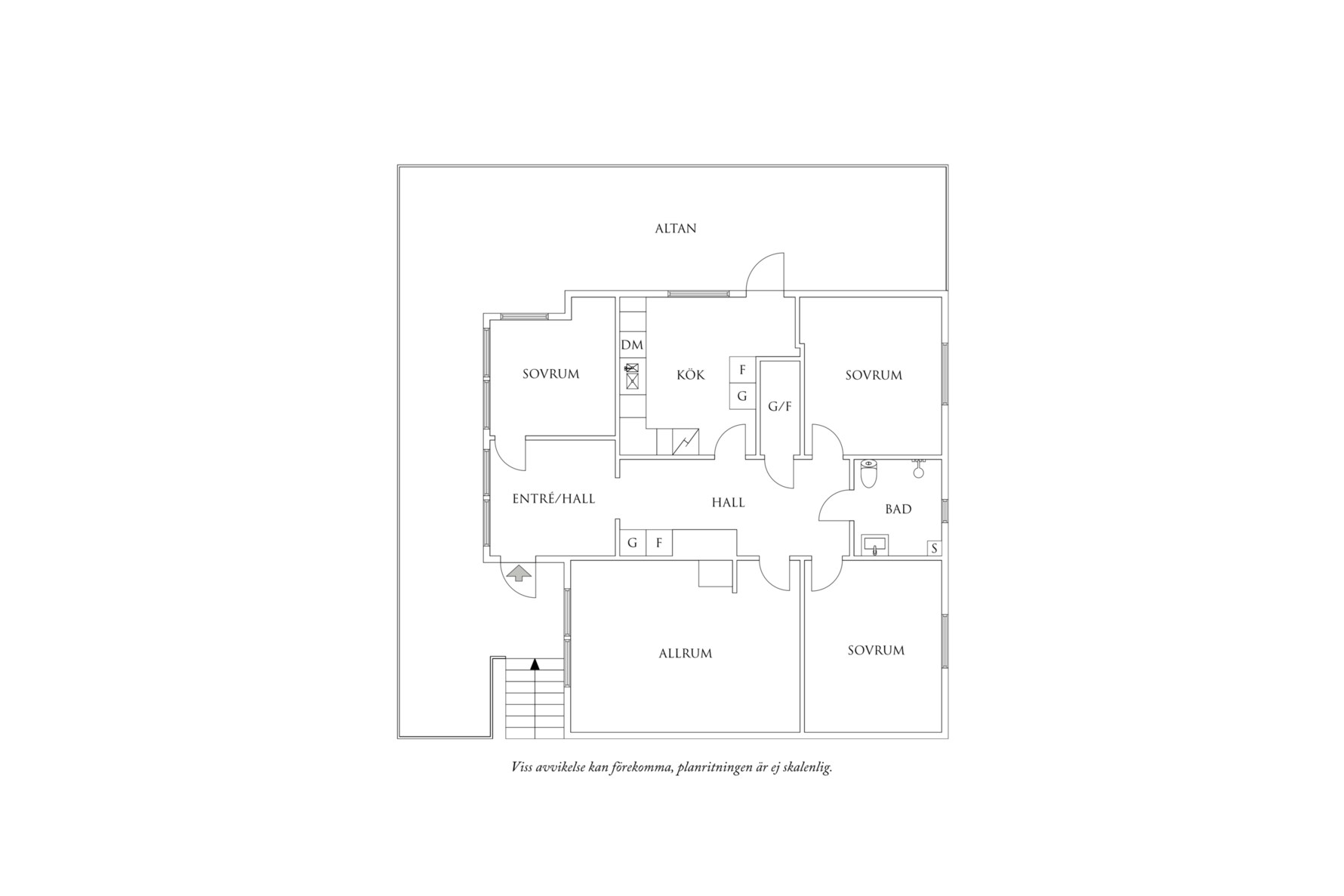 Planritning 1 Nedre Linnarhultsvägen 23