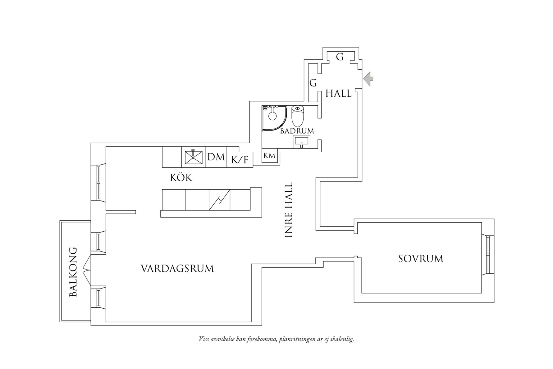 Planritning 1 Gibraltargatan 28