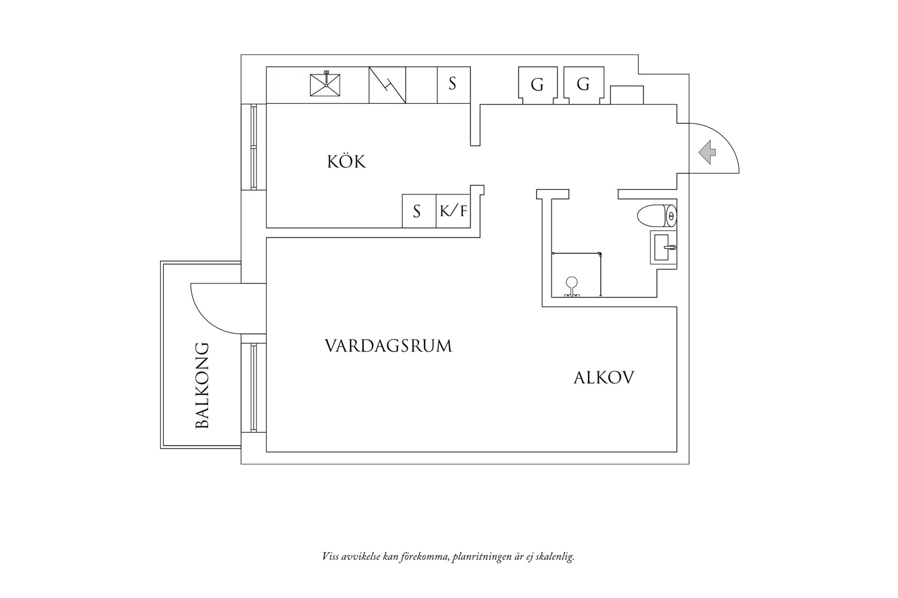 Planritning 1 Örnehufvudsgatan 3