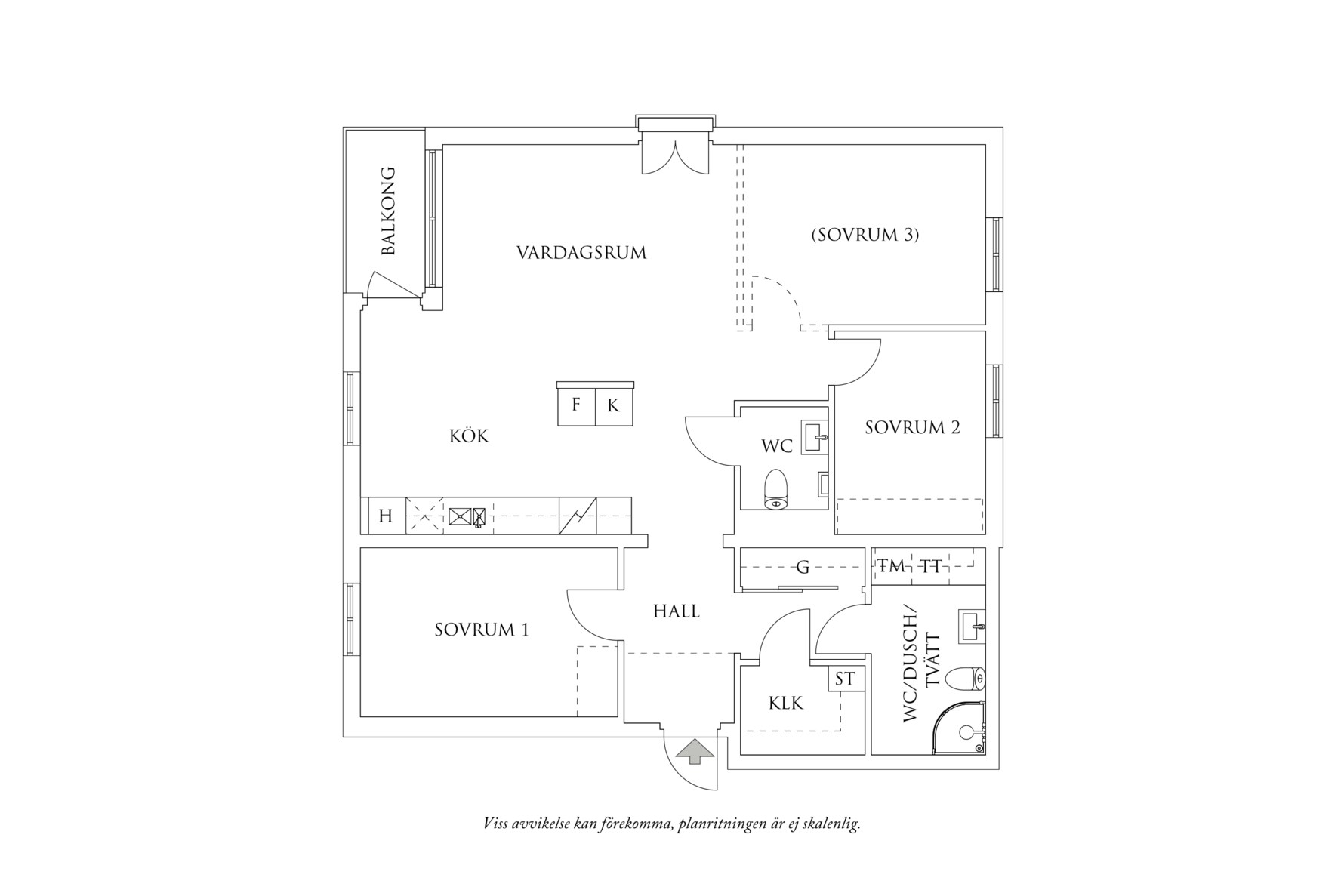 Planritning 1 Utlandagatan 10