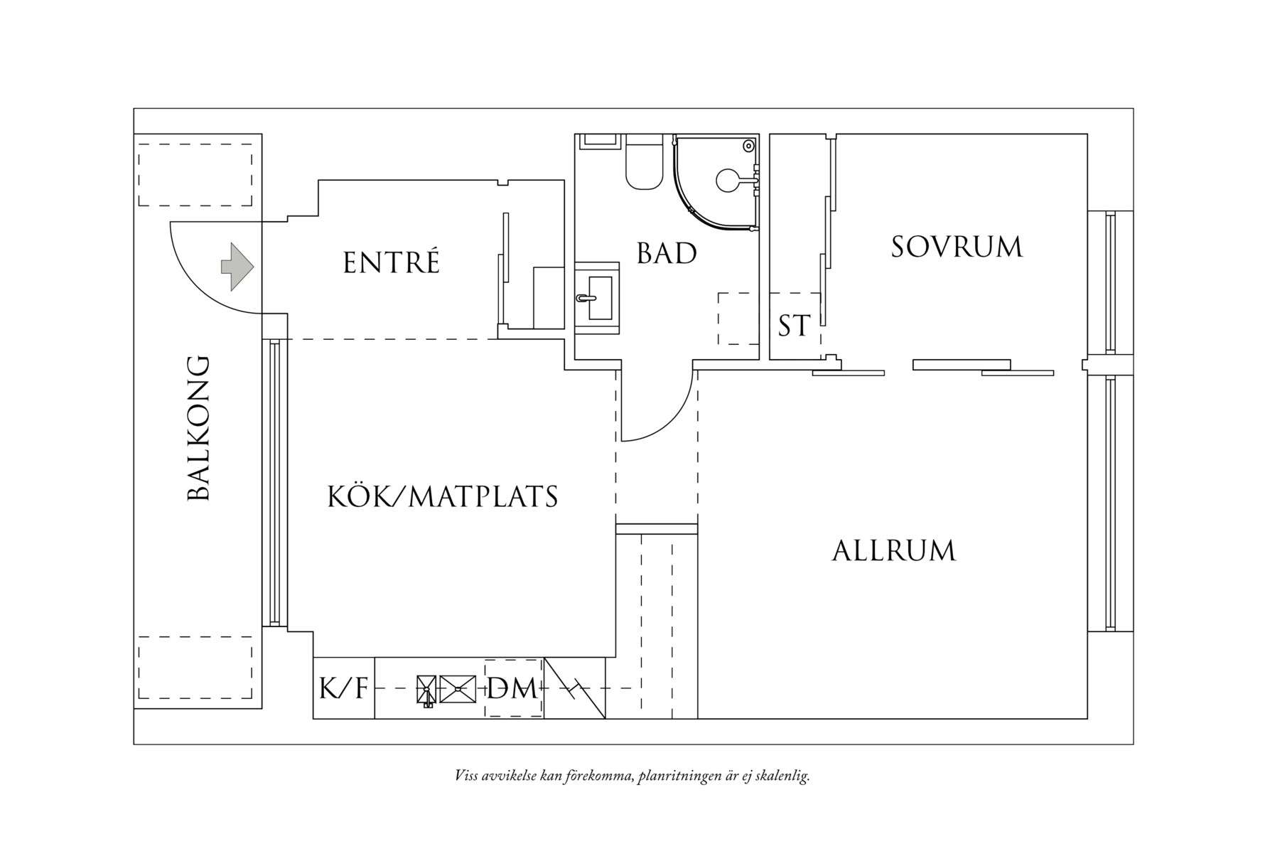 Planritning 1 Doktor Allards gata 10