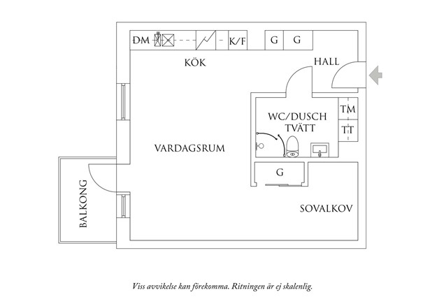 Planritning 1 Mölndalsvägen 63