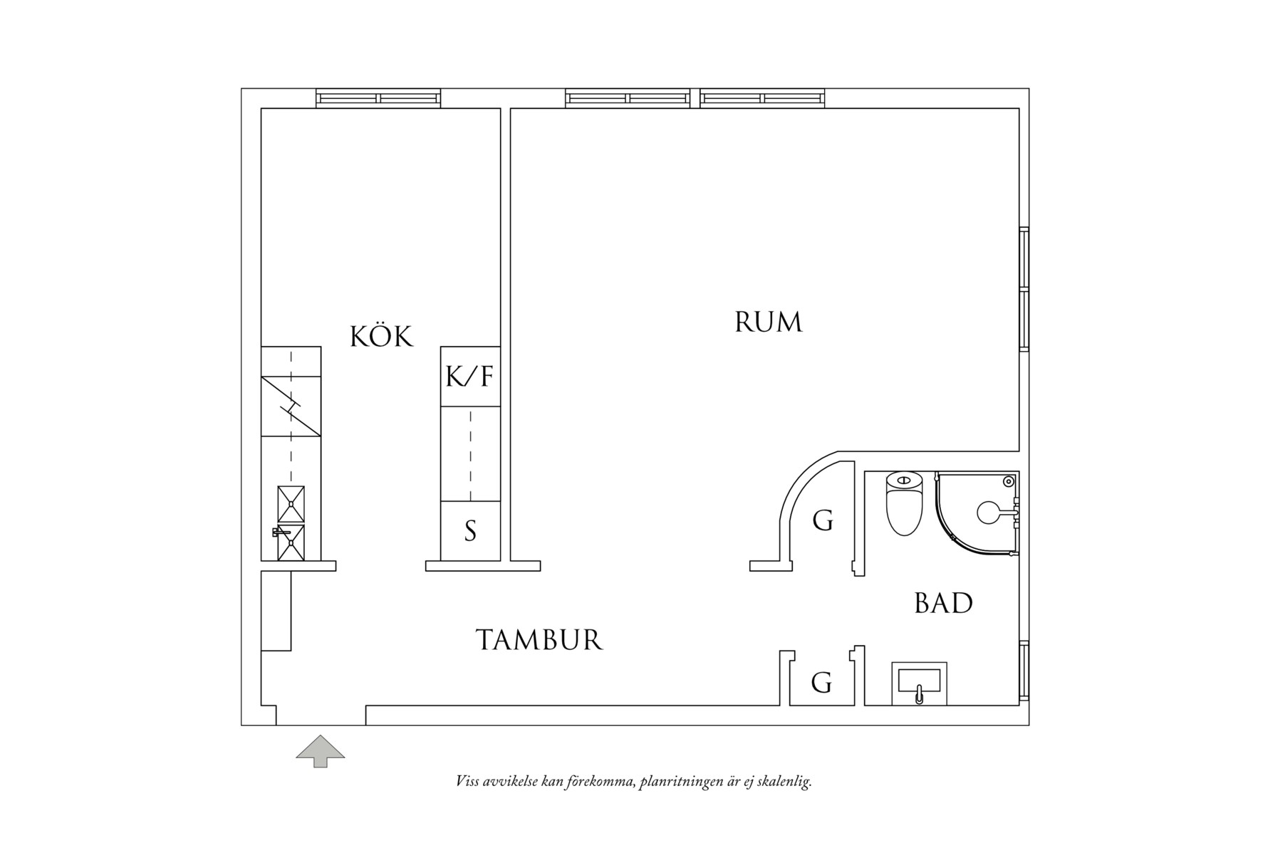 Planritning 1 Prytzgatan 19