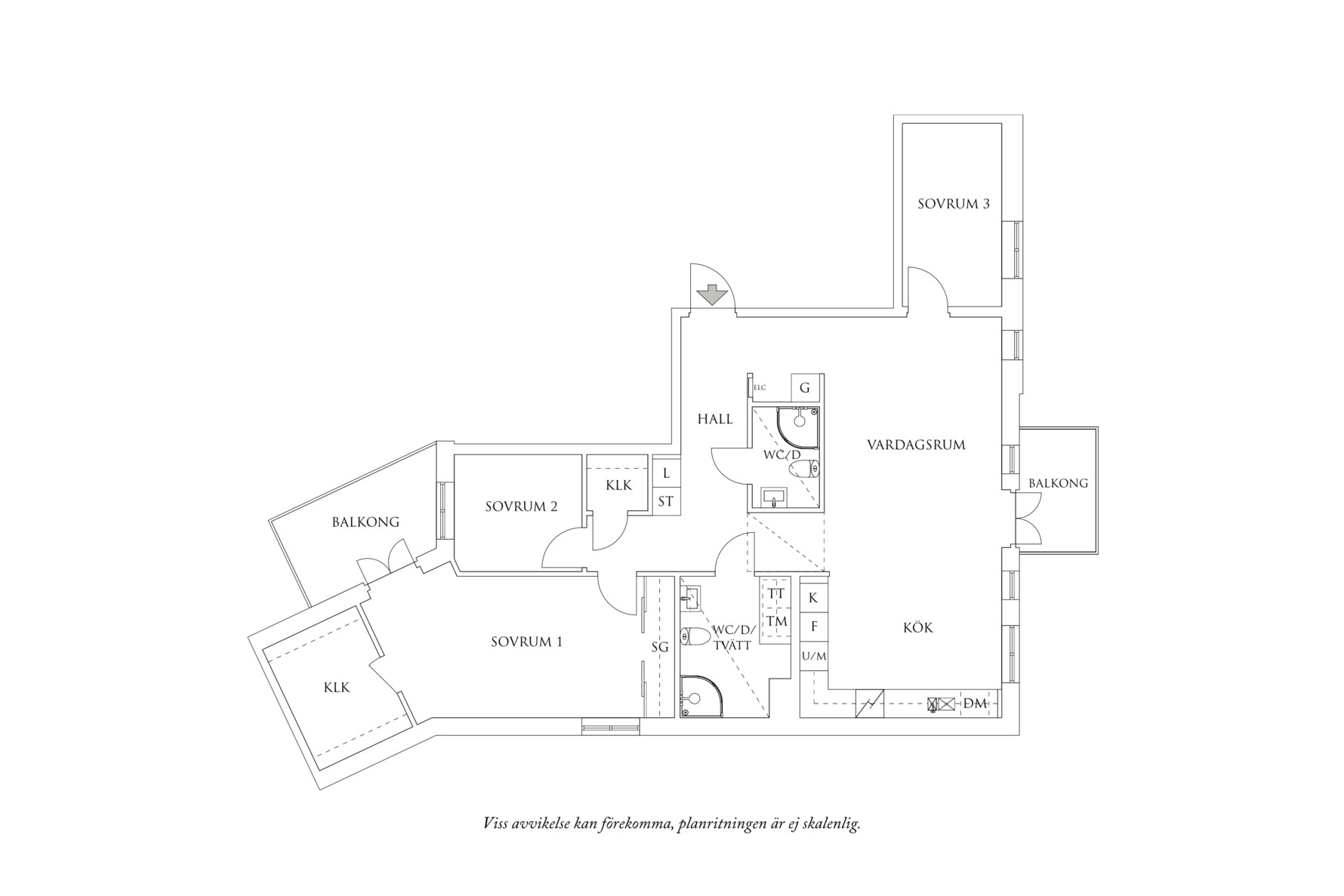 Planritning 1 Brottkärrsvägen 9