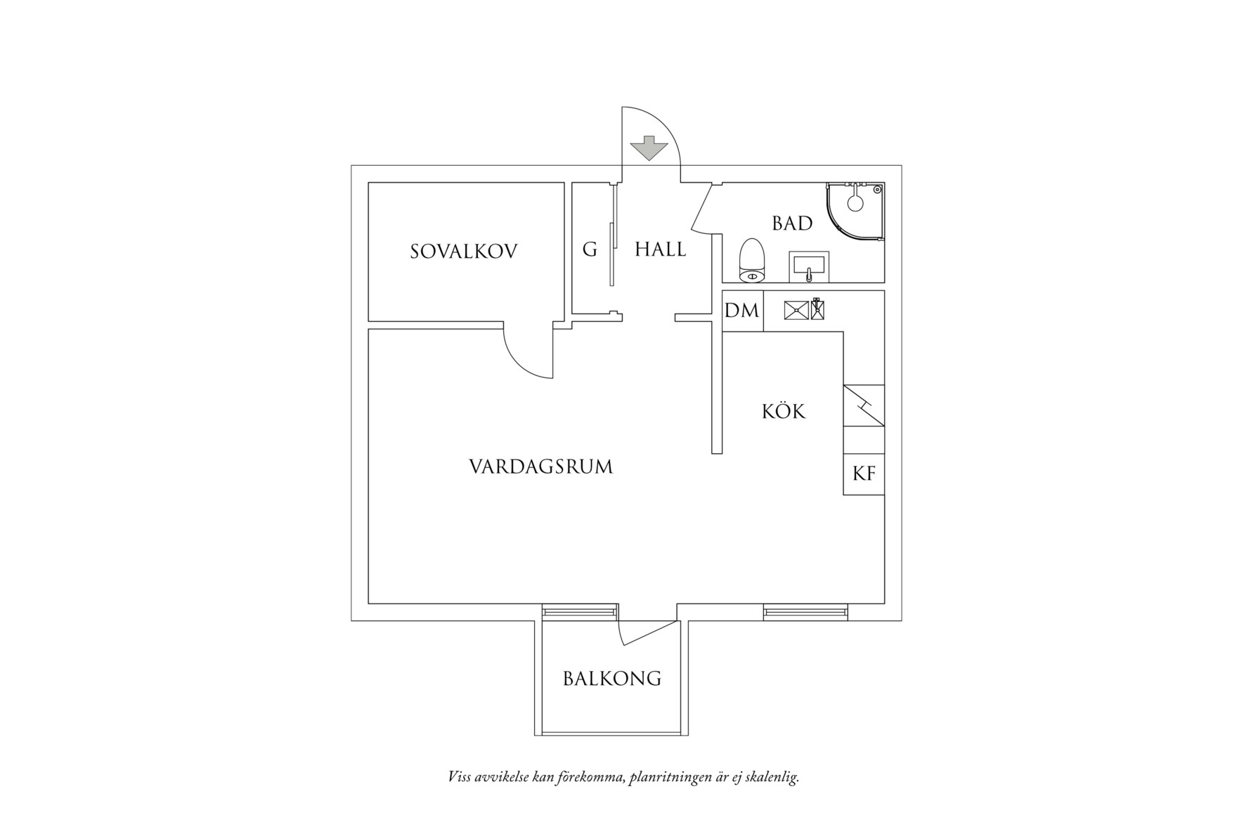 Planritning 1 Seminariegatan 14