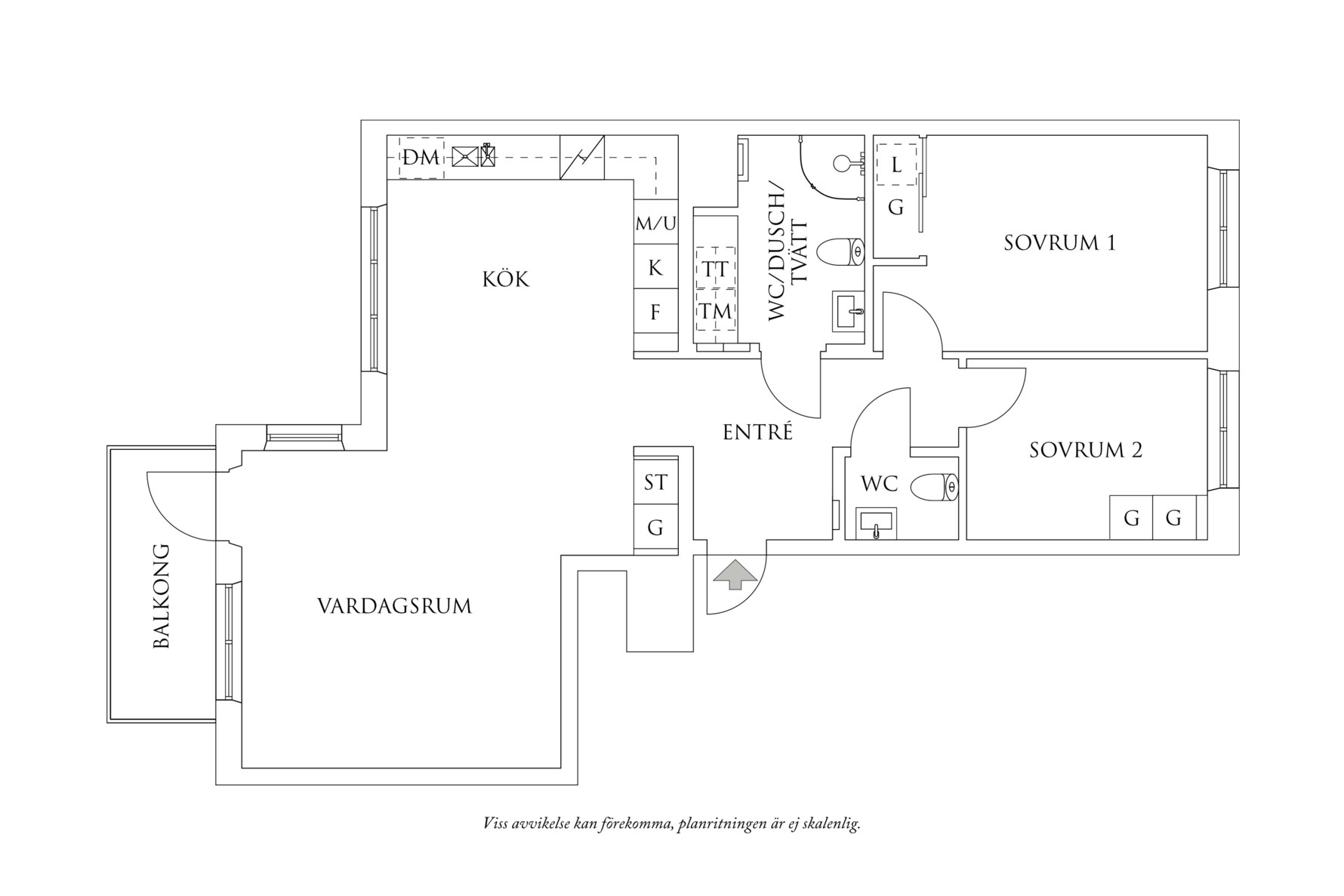 Planritning 1 Nordgårdsgatan 3