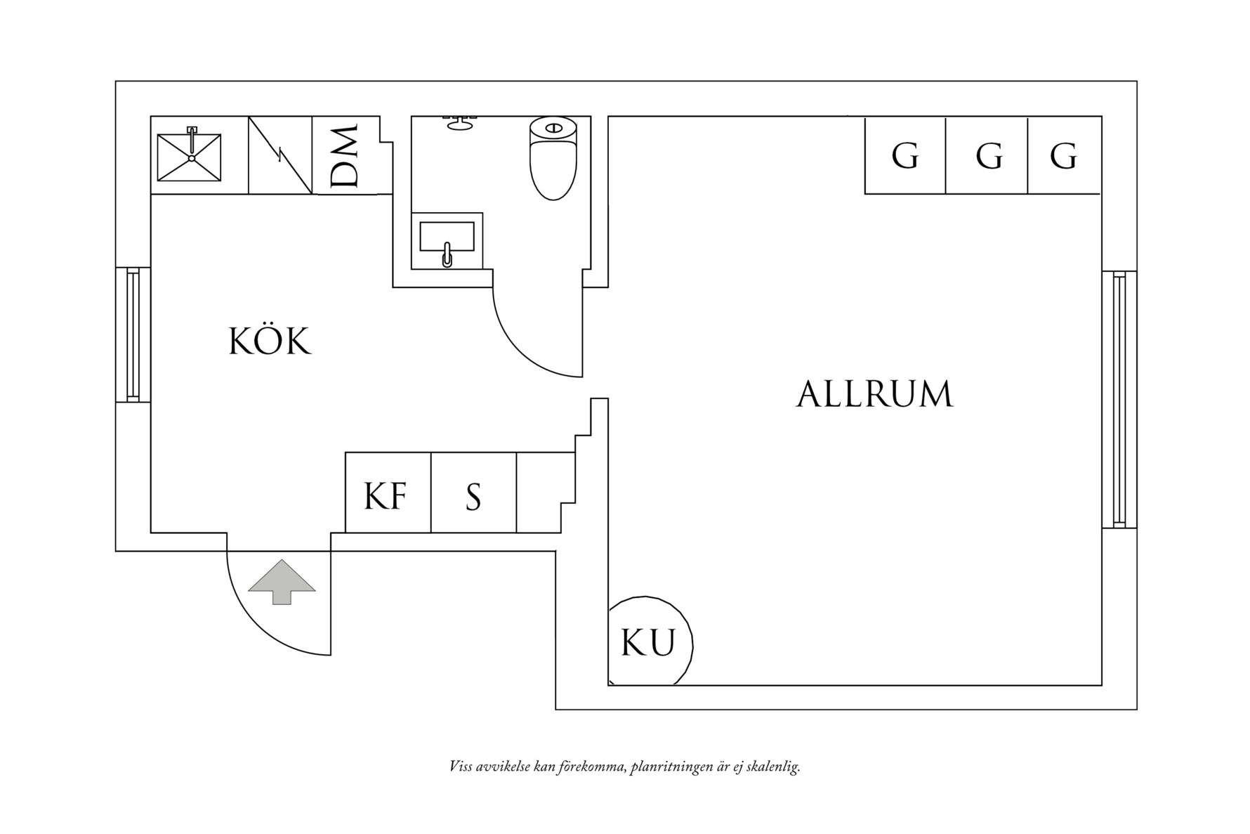 Planritning 1 Hjulmakaregatan 18B