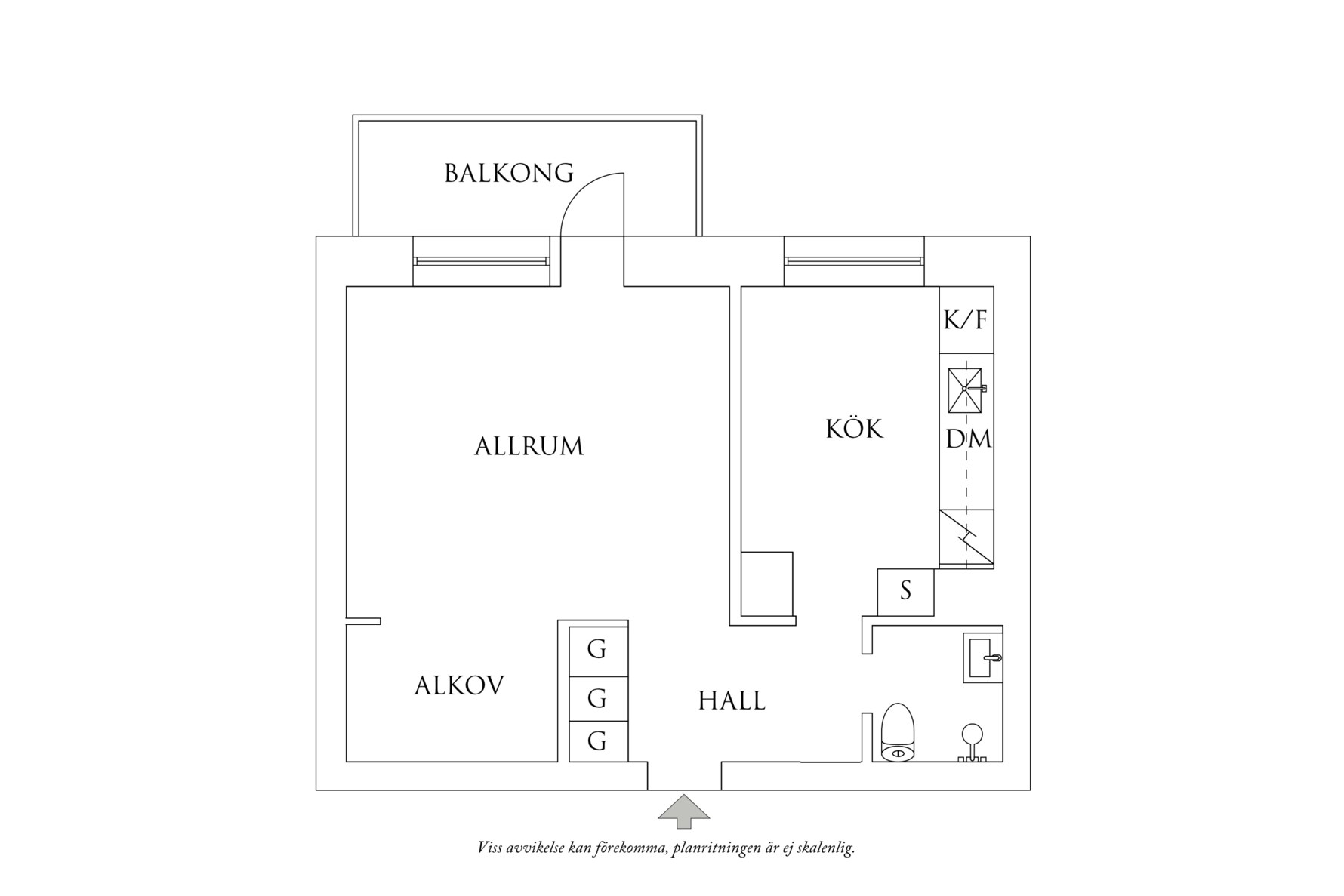 Planritning 1 Olof Rudbecksgatan 19