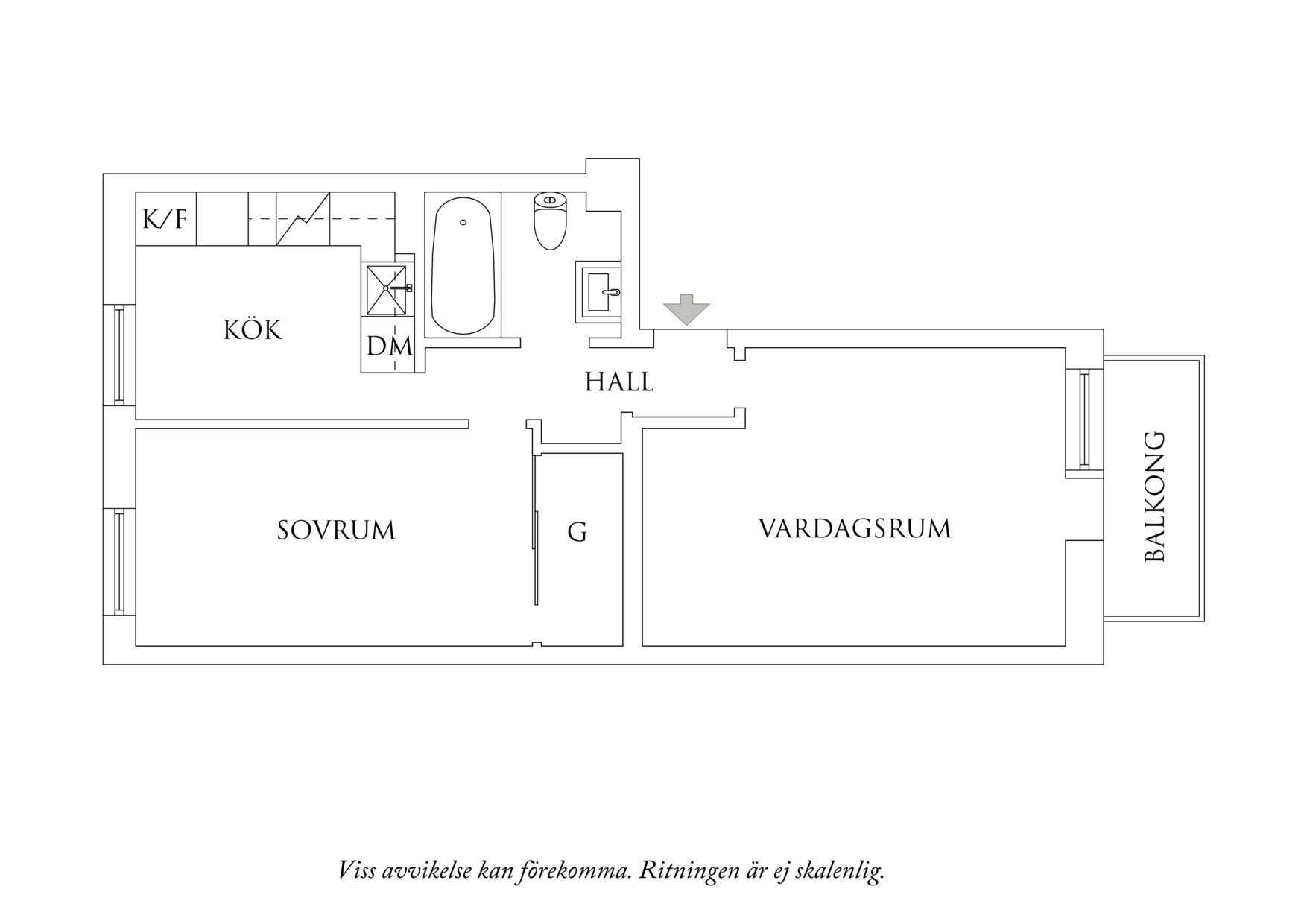 Planritning 1 Eklandagatan 52E