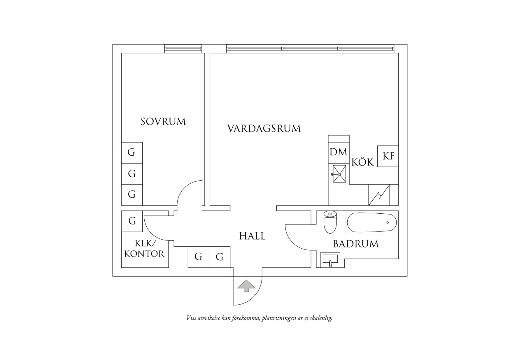 Planritning 1 Viktoriagatan 40