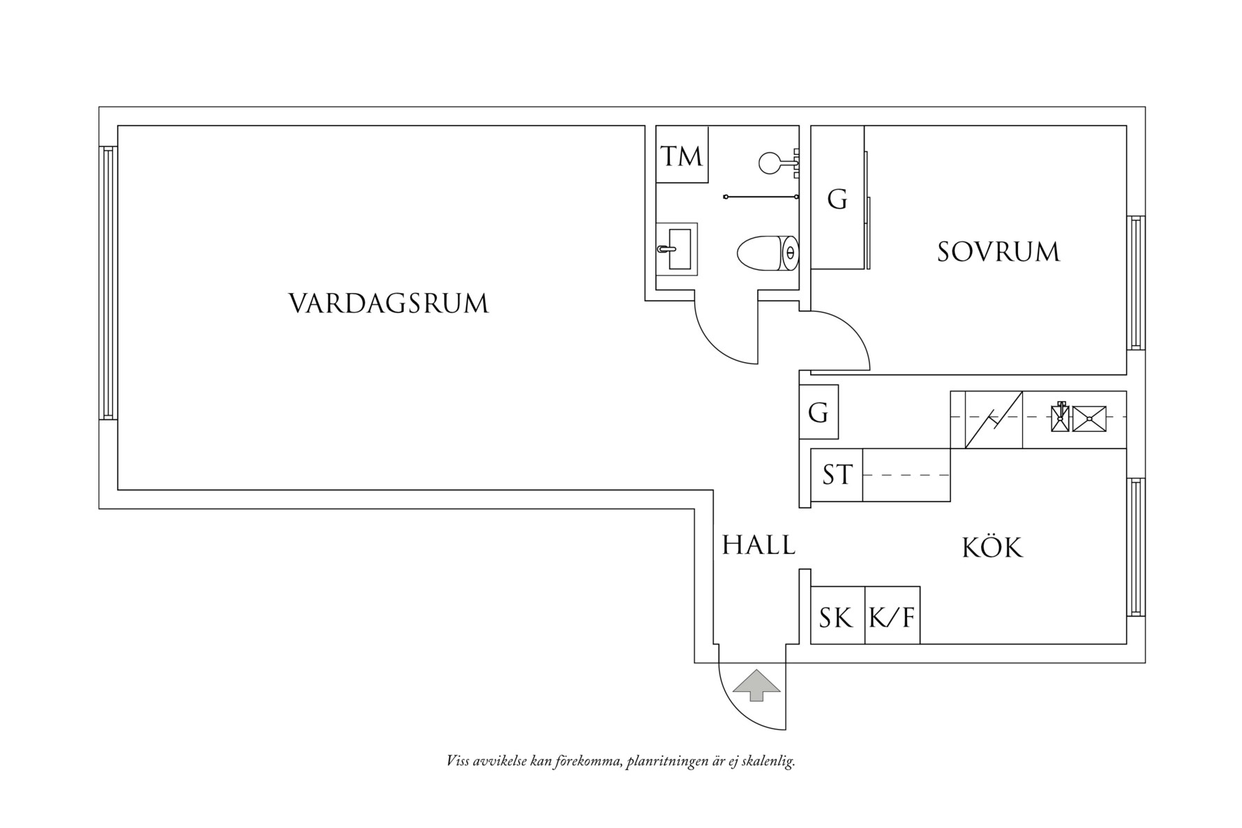 Planritning 1 Eklandagatan 67A