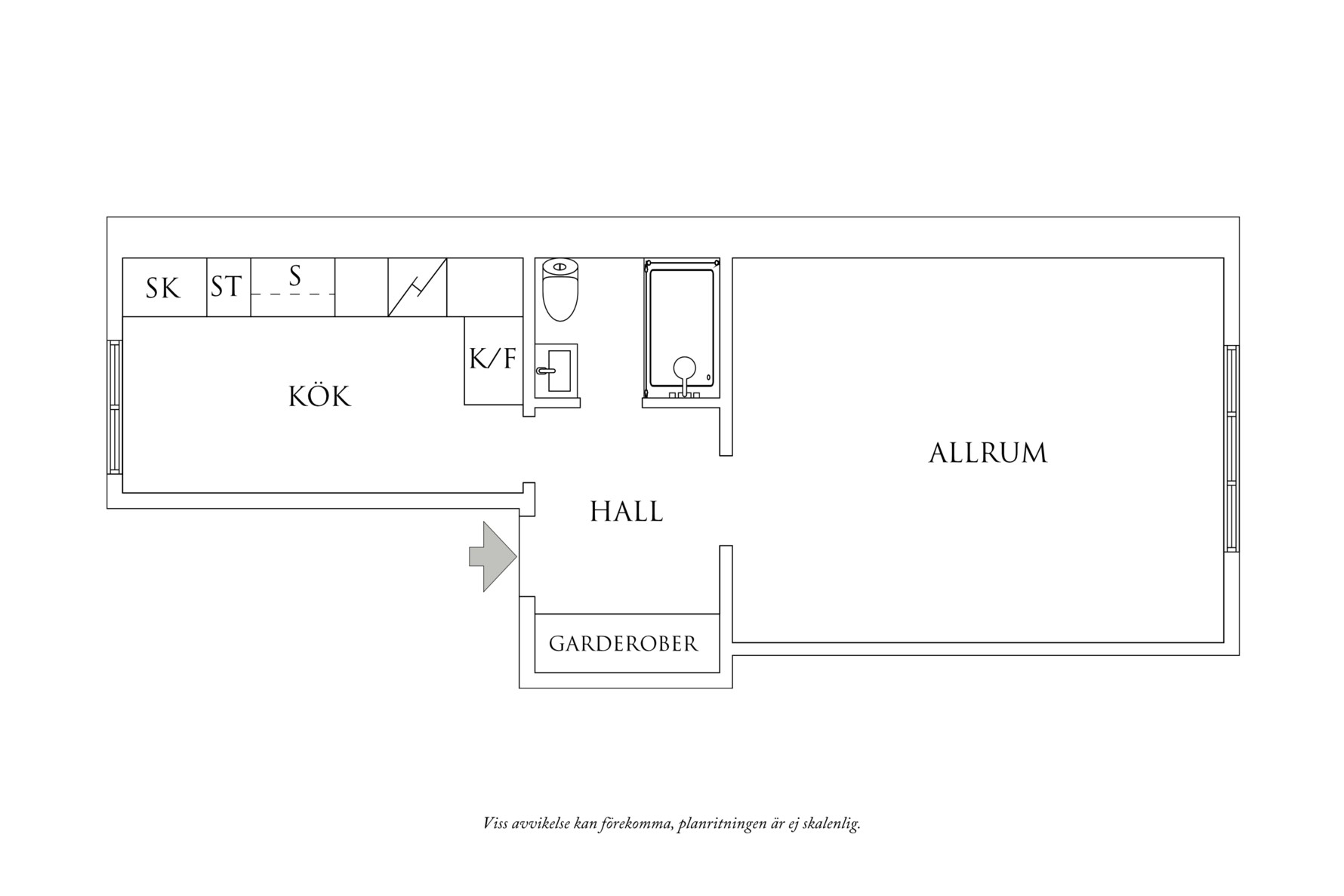 Planritning 1 Ekedalsgatan 3A