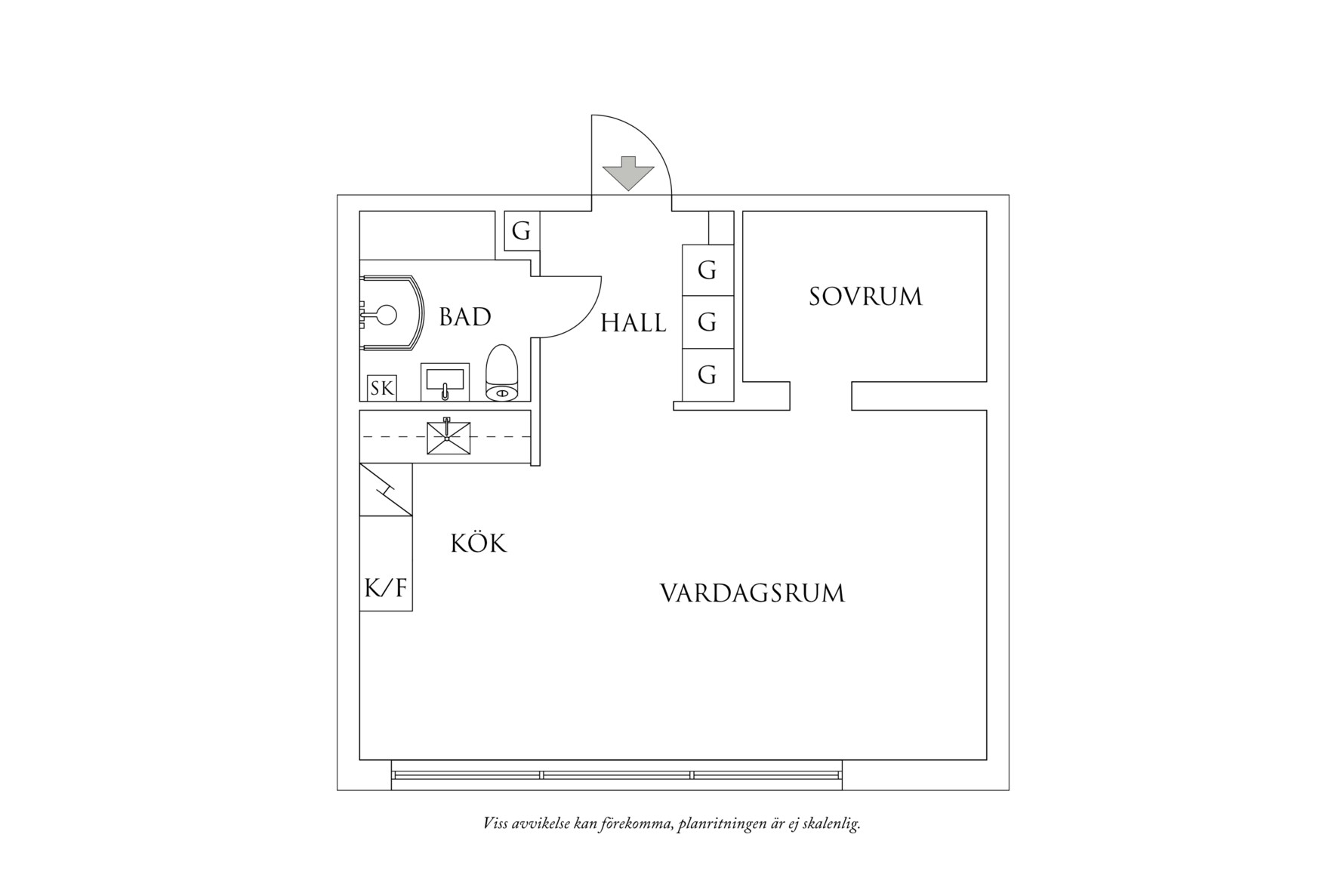 Planritning 1 Viktoriagatan 36