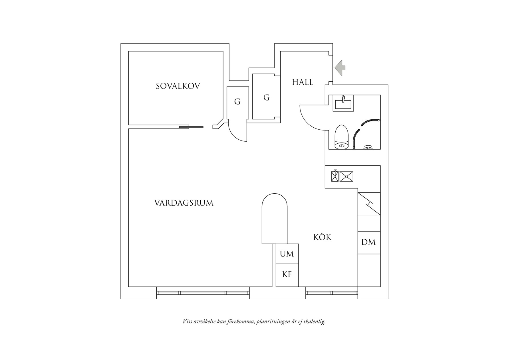 Planritning 1 Eklandagatan 41A