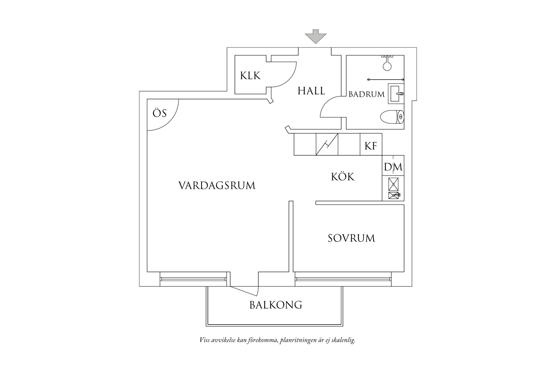 Planritning 1 Palmstedtsgatan 3B