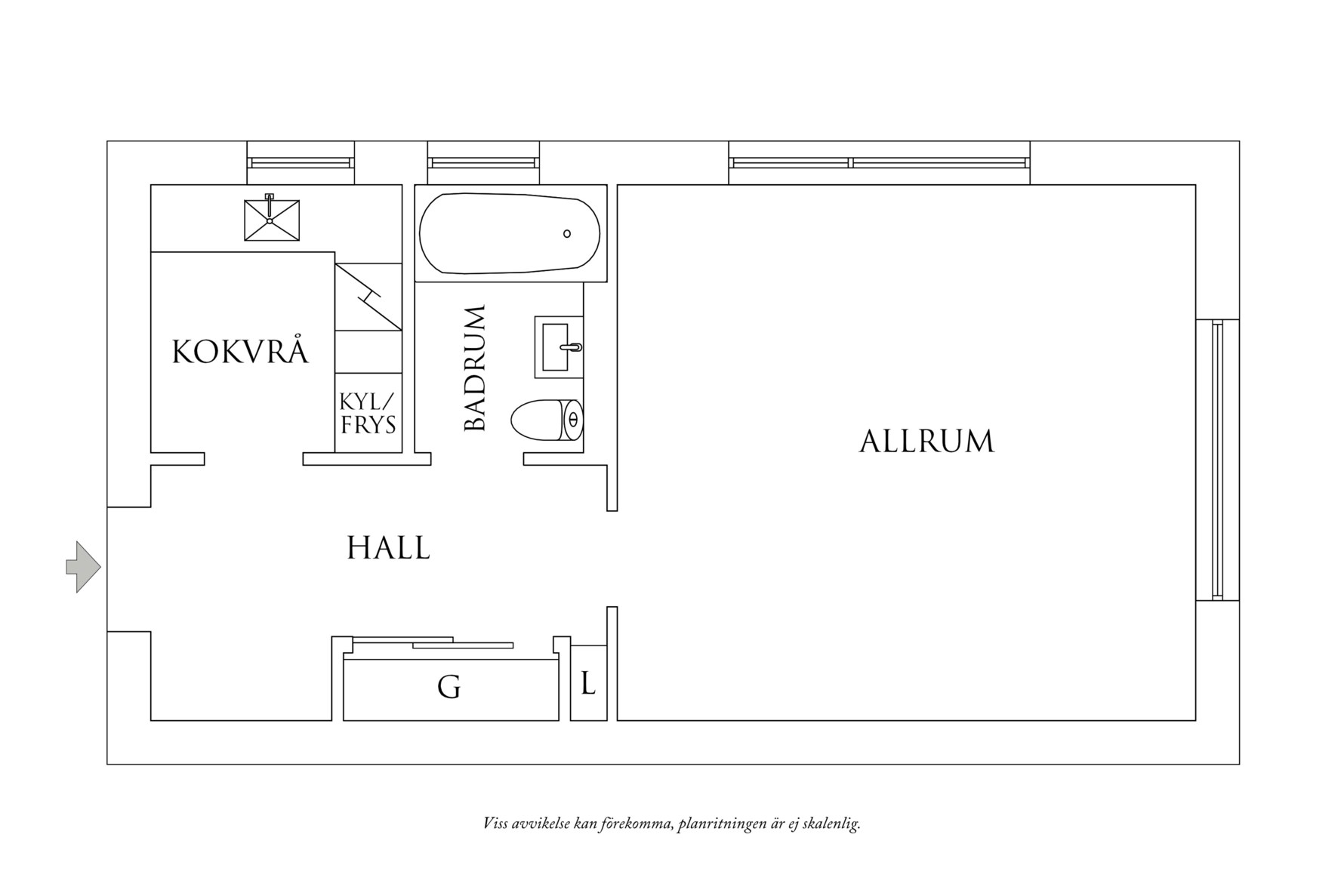 Planritning 1 Doktor Hjorts gata 1D